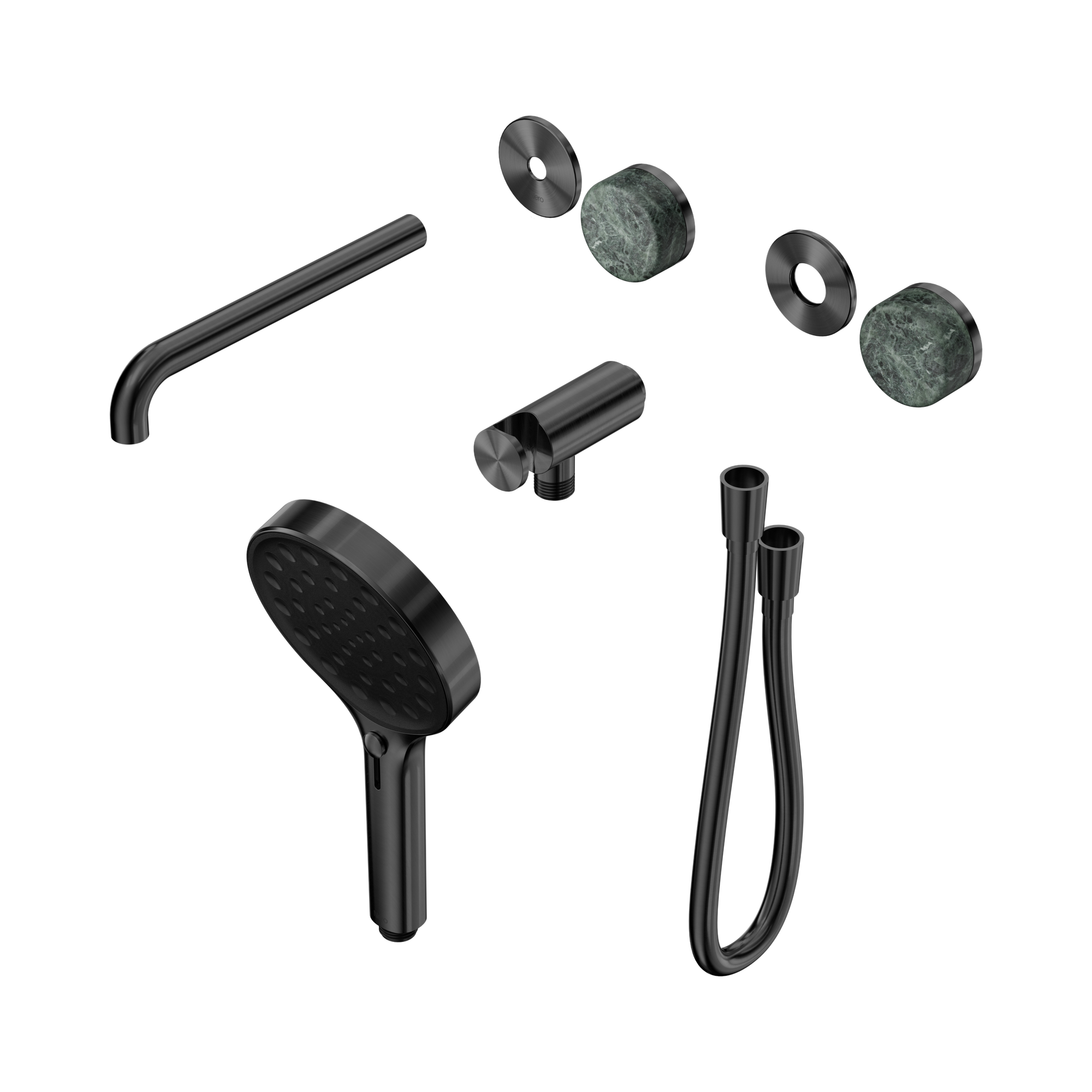 24 E086 GM Serenity Progressive Shower System With Spout With Verde Alpi Handle And Serenity Hand Shower Trim Kit Only Gun Metal image 1