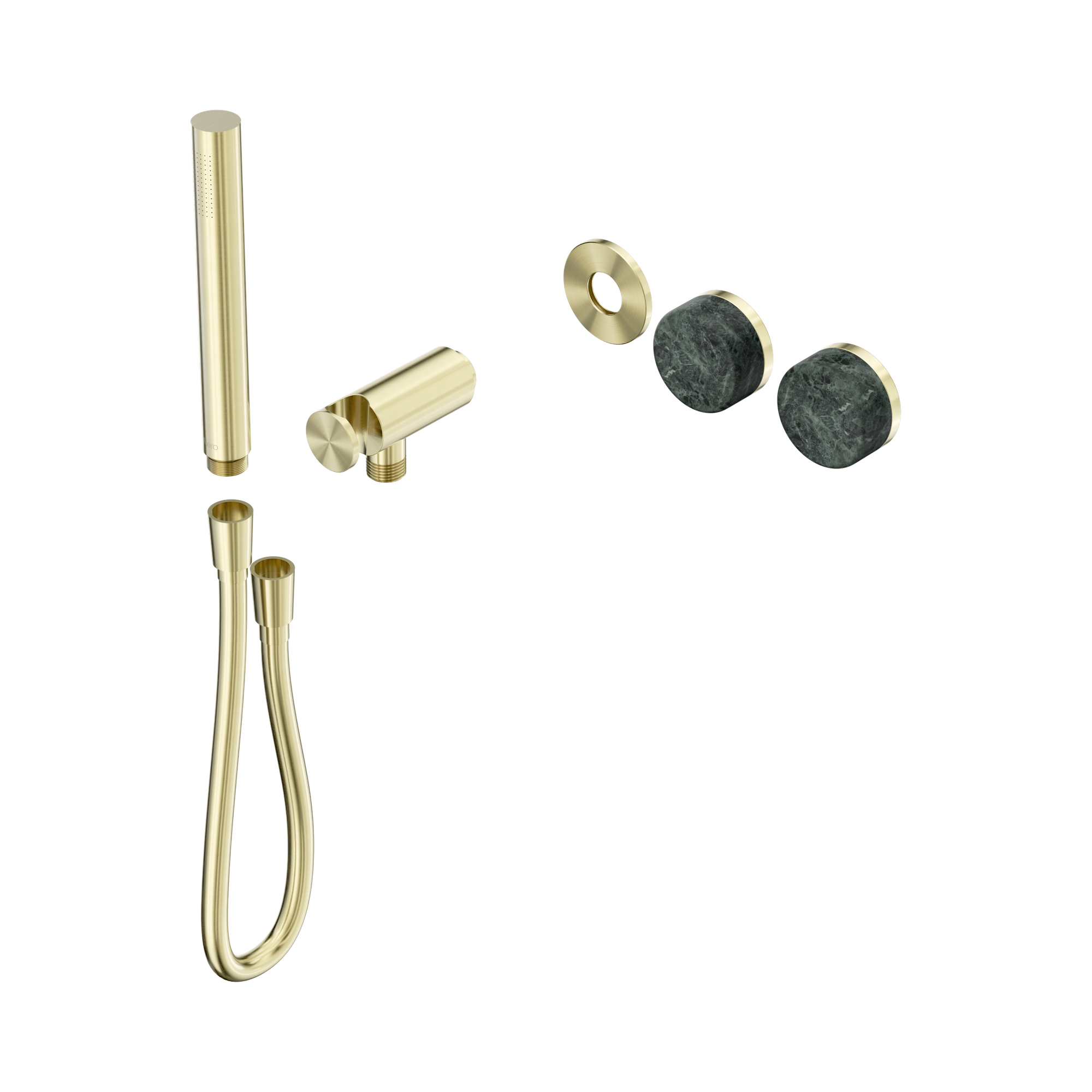 24 E092 BG Serenity Progressive Shower System With Verde Alpi Handle And Slim Shower Trim Kit Only Brushed Gold image 1