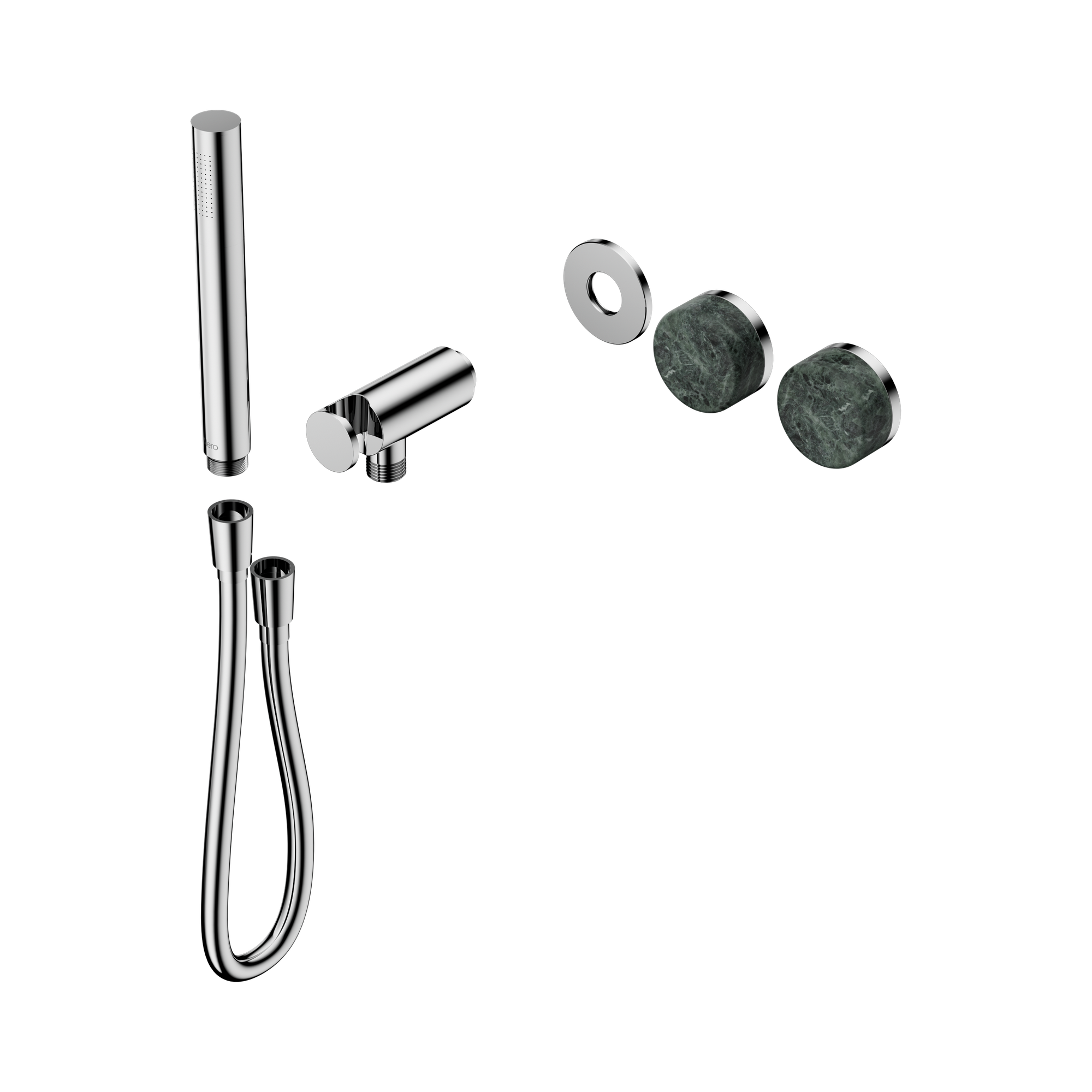 24 E092 CH Serenity Progressive Shower System With Verde Alpi Handle And Slim Shower Trim Kit Only Chrome image 1