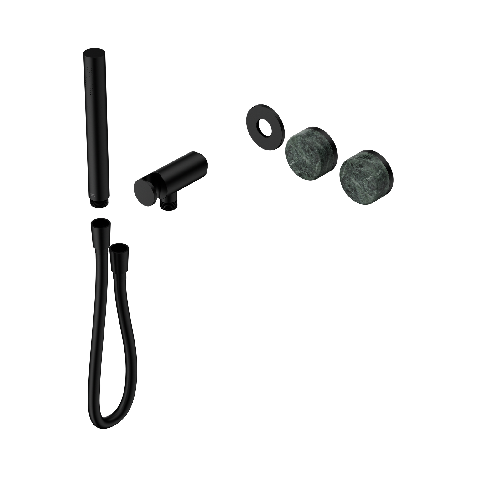 24 E092 MB Serenity Progressive Shower System With Verde Alpi Handle And Slim Shower Trim Kit Only Matte Black image 1