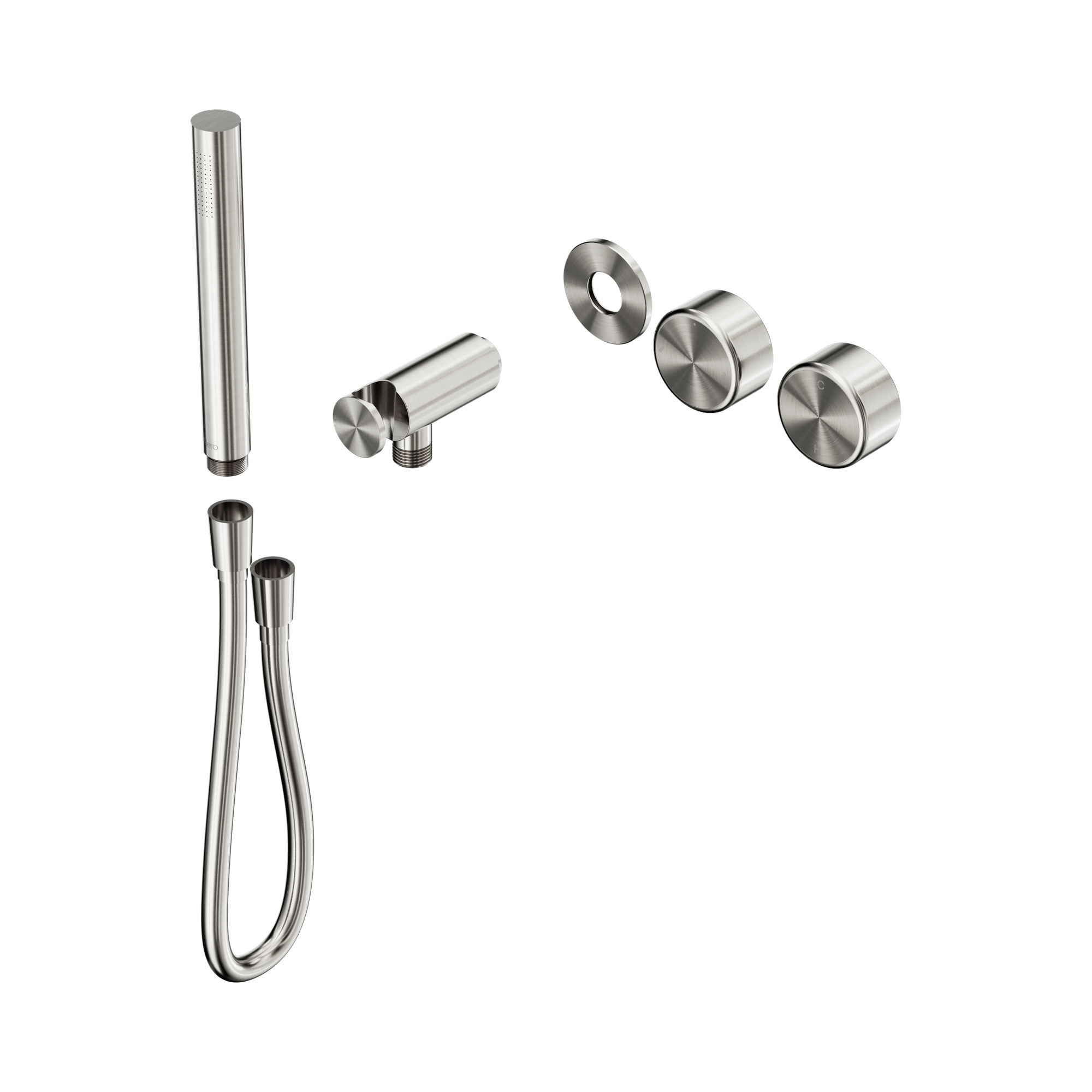 24 E096 BN Serenity Progressive Shower System With Metal Handle And Slim Shower Trim Kit Only Brushed Nickel image 1