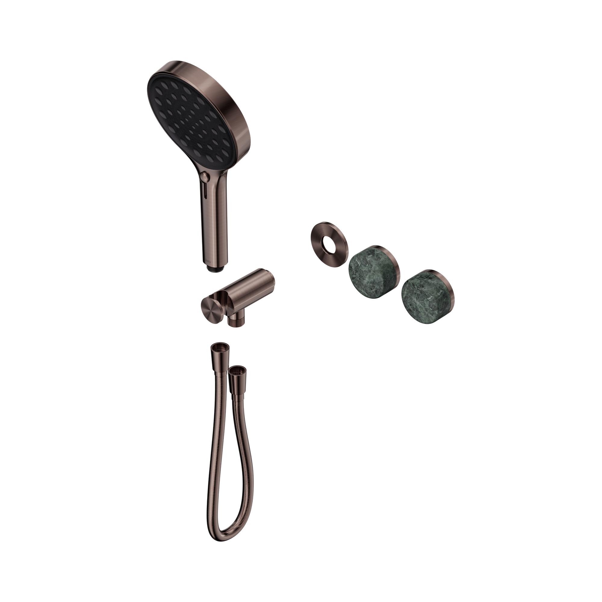 24 E098 BZ Serenity Progressive Shower System With Verde Alpi Handle And Serenity Hand Shower Trim Kit Only Brushed Bronze image 1