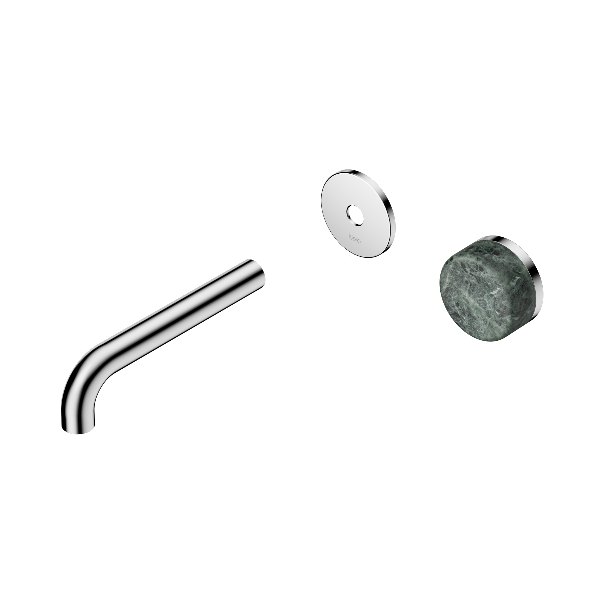 24 E104 CH Serenity Progressive Wall Basin Mixer 160mm Spout With Verde Alpi Handle Trim Kit Only Chrome image 1