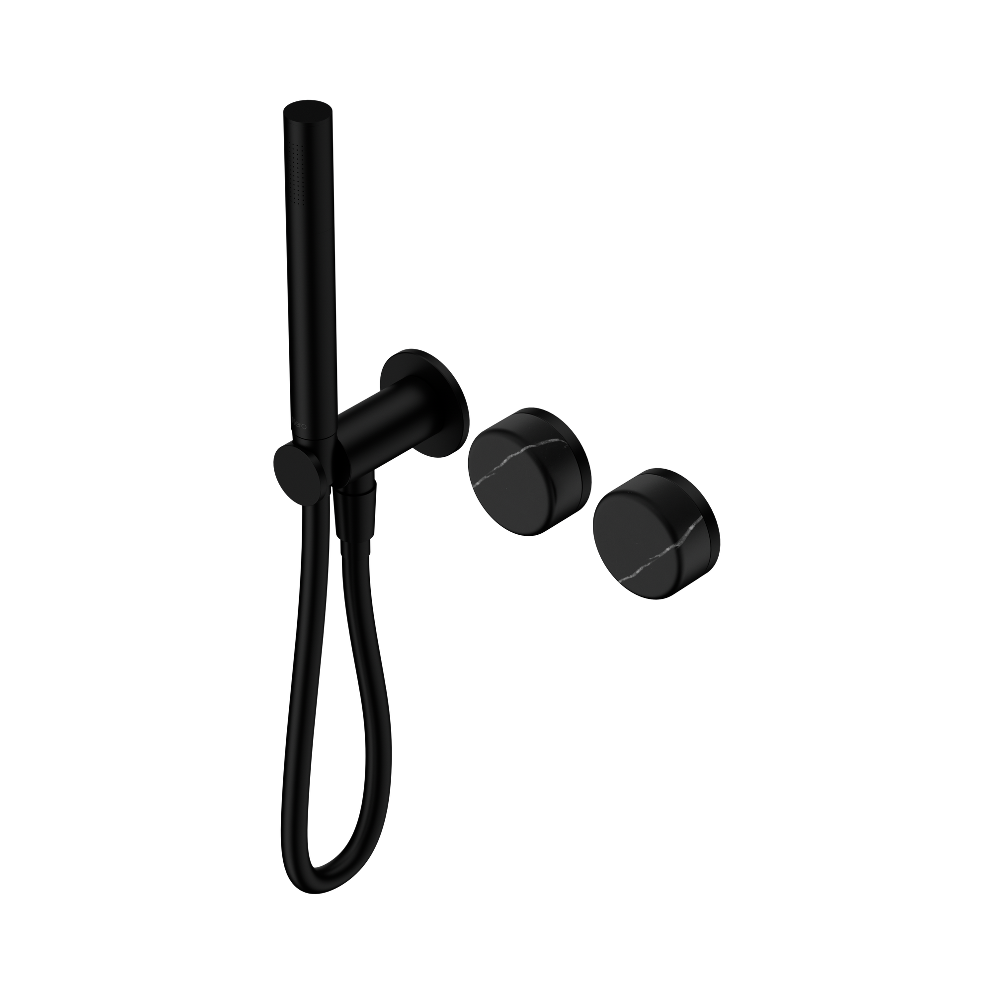 24 E131 MB Serenity Progressive Shower System With Marquina Black Handle And Slim Shower Matte Black image 1