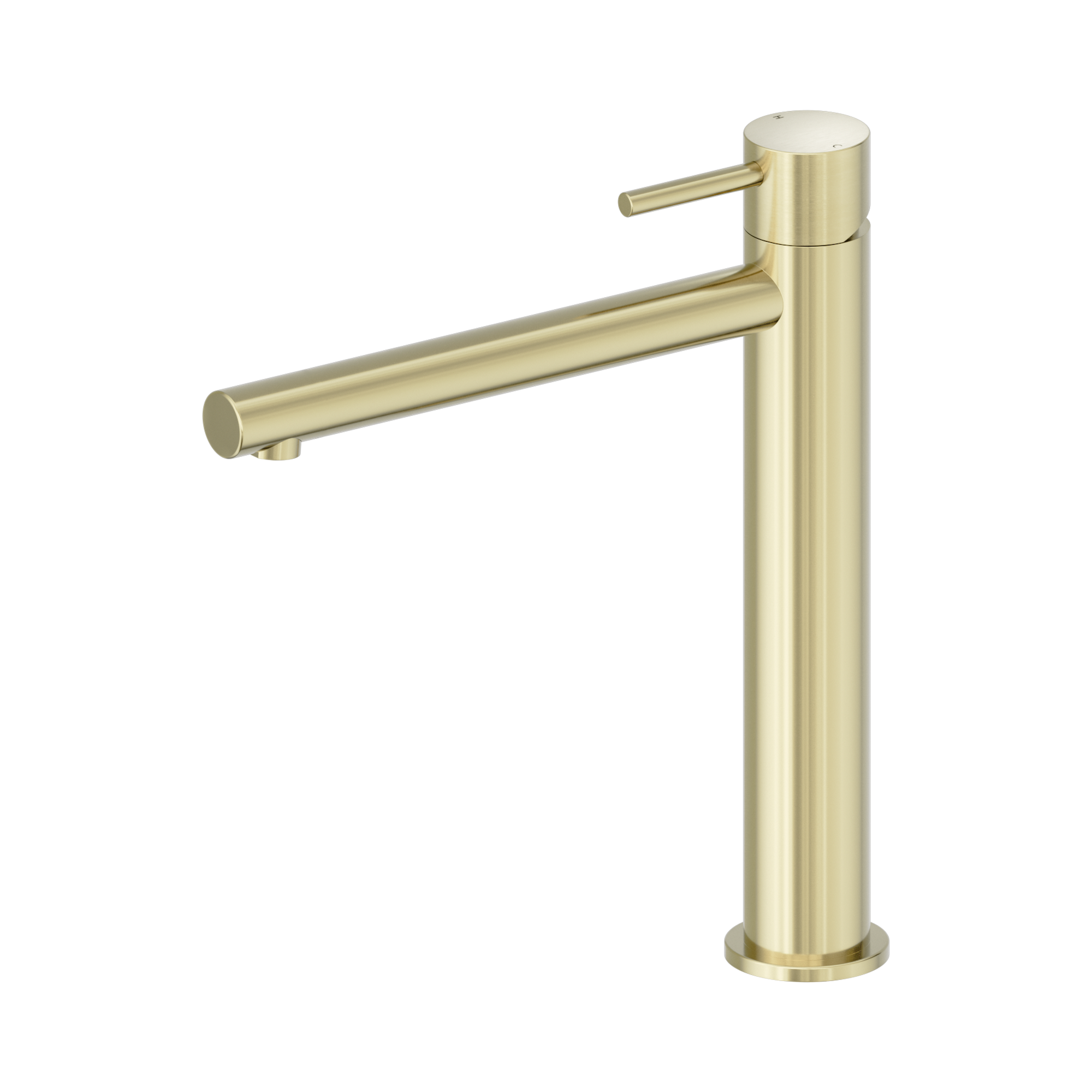 25 B002 BG Dolce II Tall Basin Mixer Brushed Gold image 1