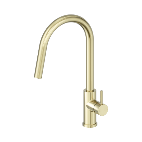 25 B004 BG Dolce II Pull Out Sink Mixer Brushed Gold Thumb