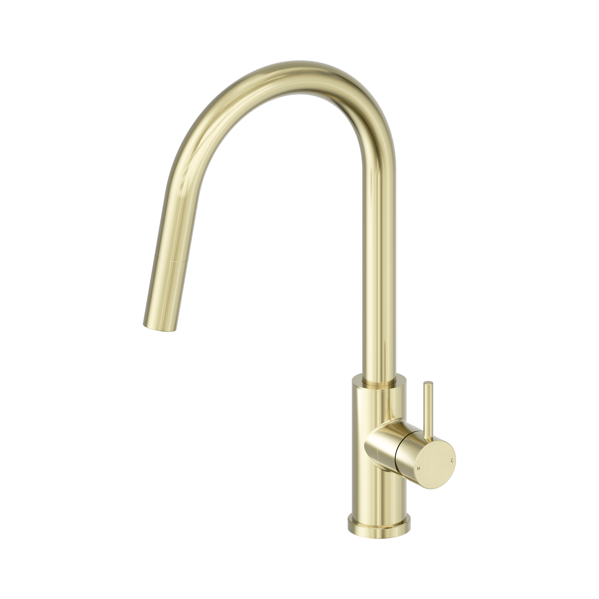 25 B004 BG Dolce II Pull Out Sink Mixer Brushed Gold image 1