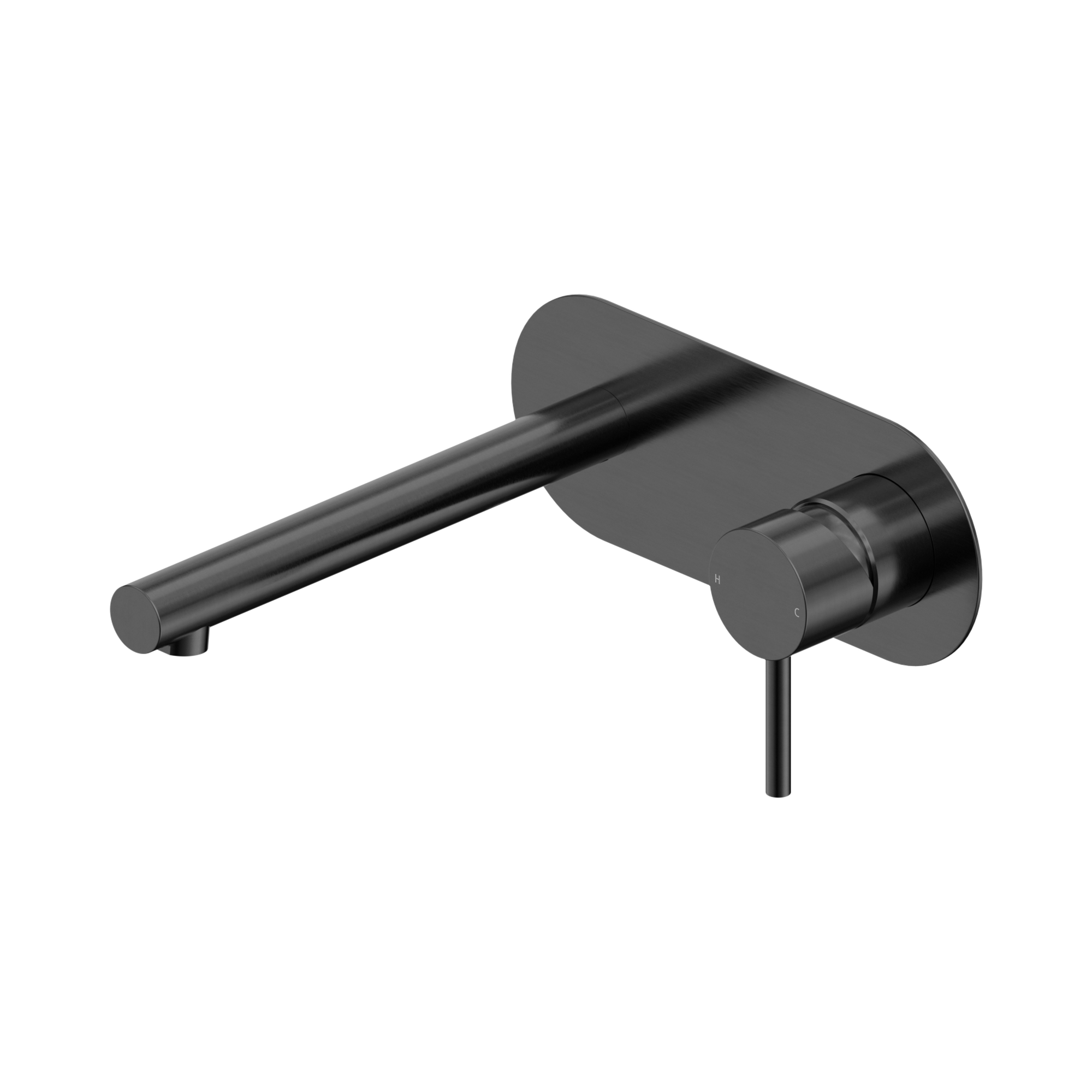 25 B005 GM Dolce II Wall Basin Bath Mixer Gun Metal image 1