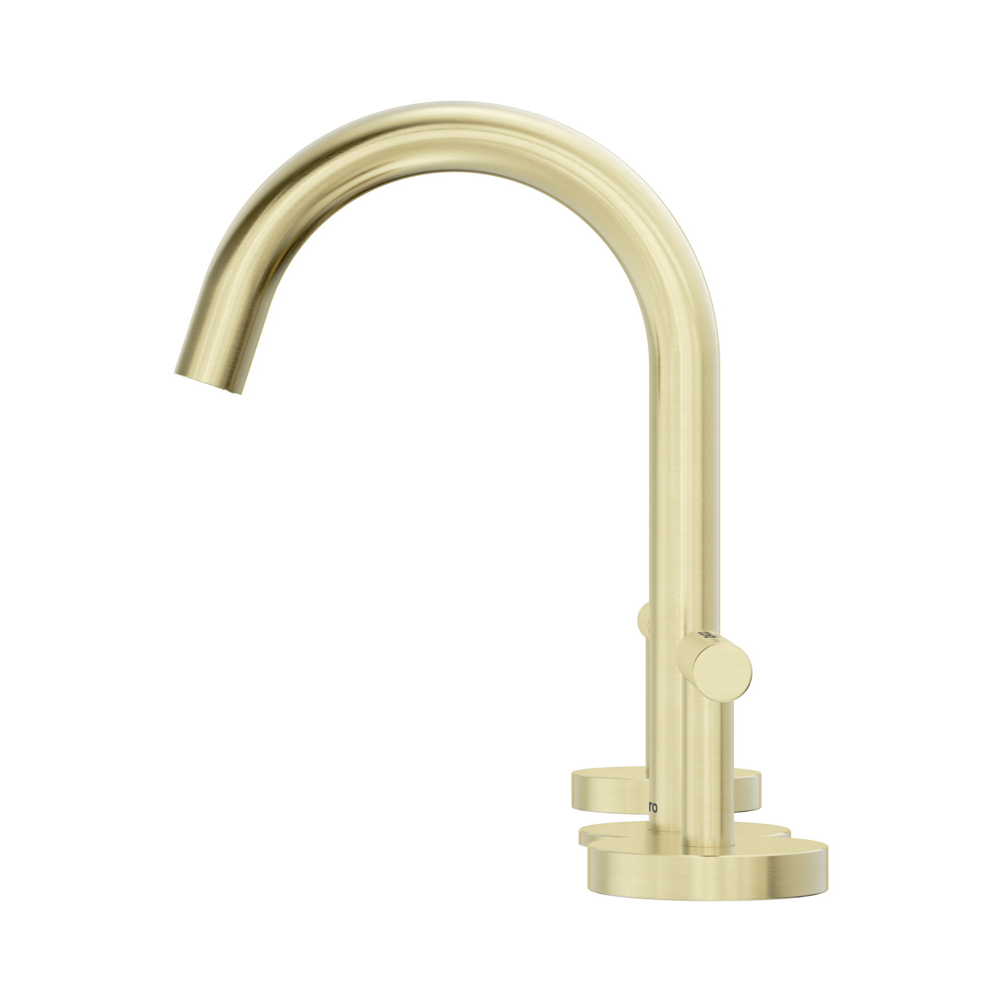 25 D002 BG Mecca Basin Set Arc Spout Brushed Gold image 2