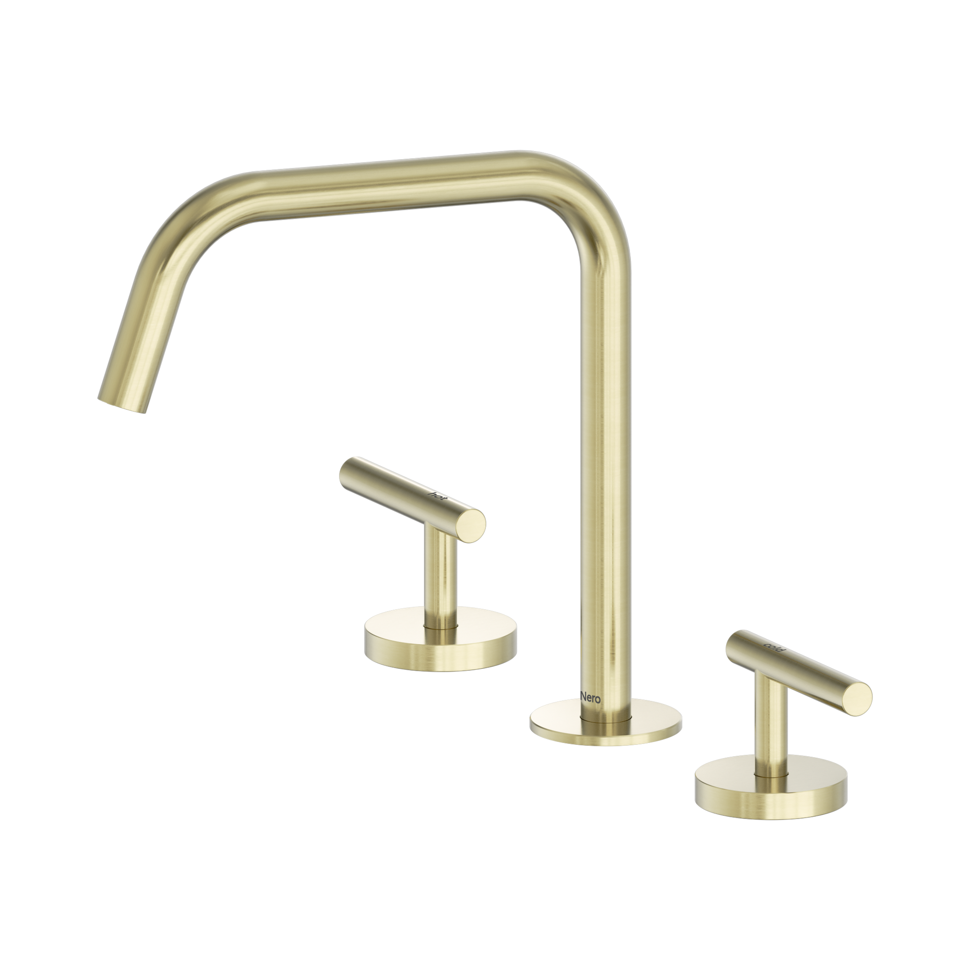 25 D003 BG Mecca Bath Kitchen Set Edge Spout II Brushed Gold image 1