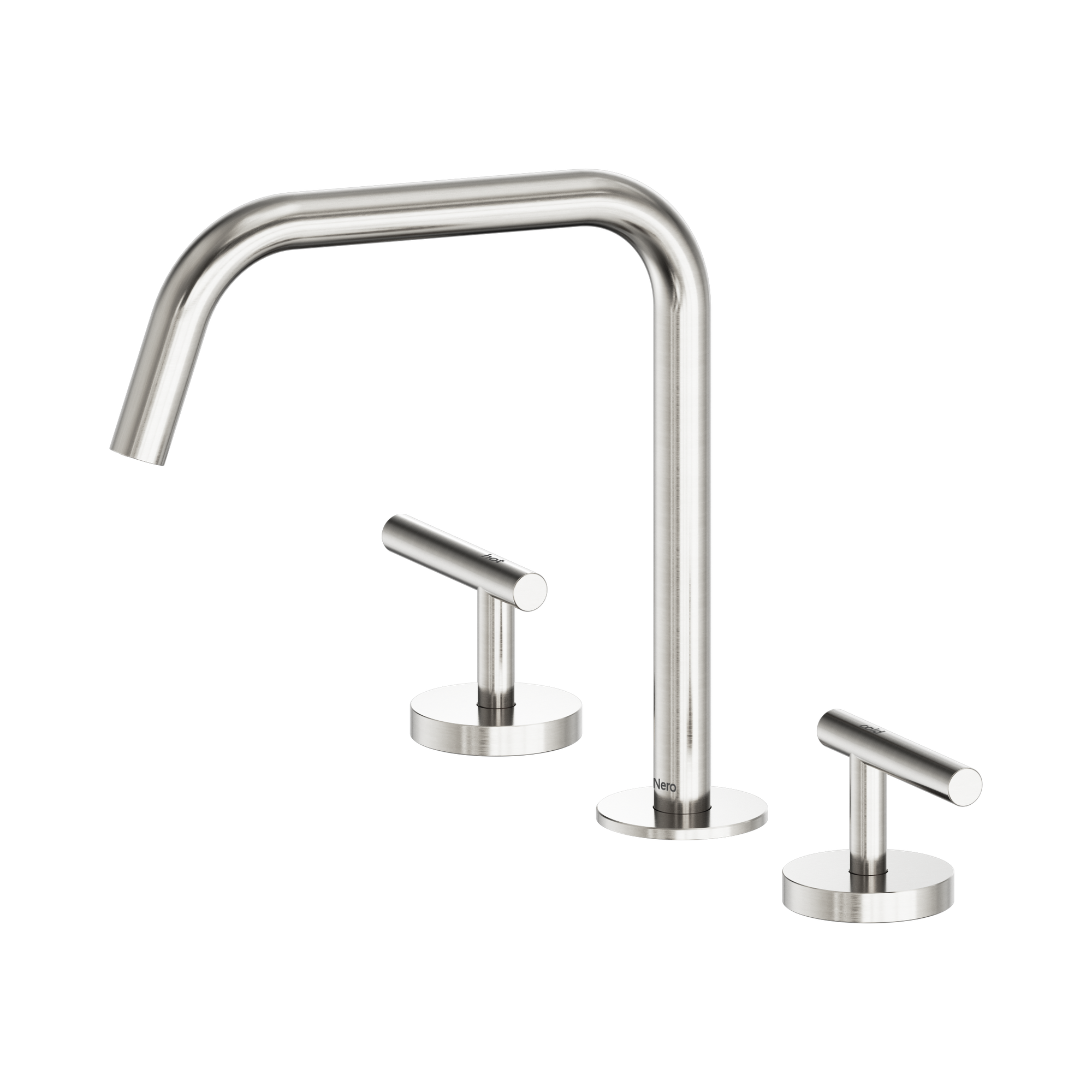 25 D003 BN Mecca Bath Kitchen Set Edge Spout II Brushed Nickel image 1