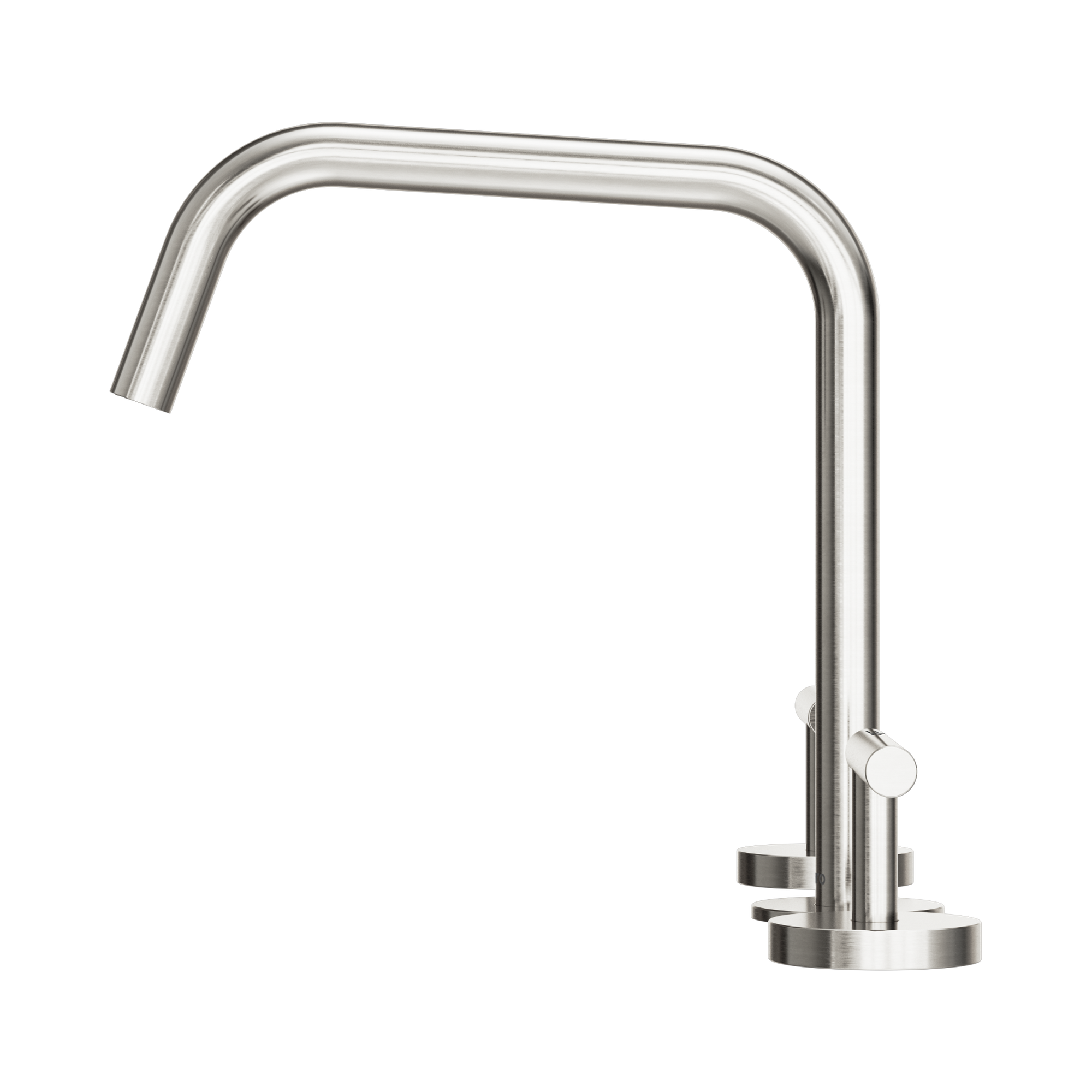 25 D003 BN Mecca Bath Kitchen Set Edge Spout II Brushed Nickel image 2