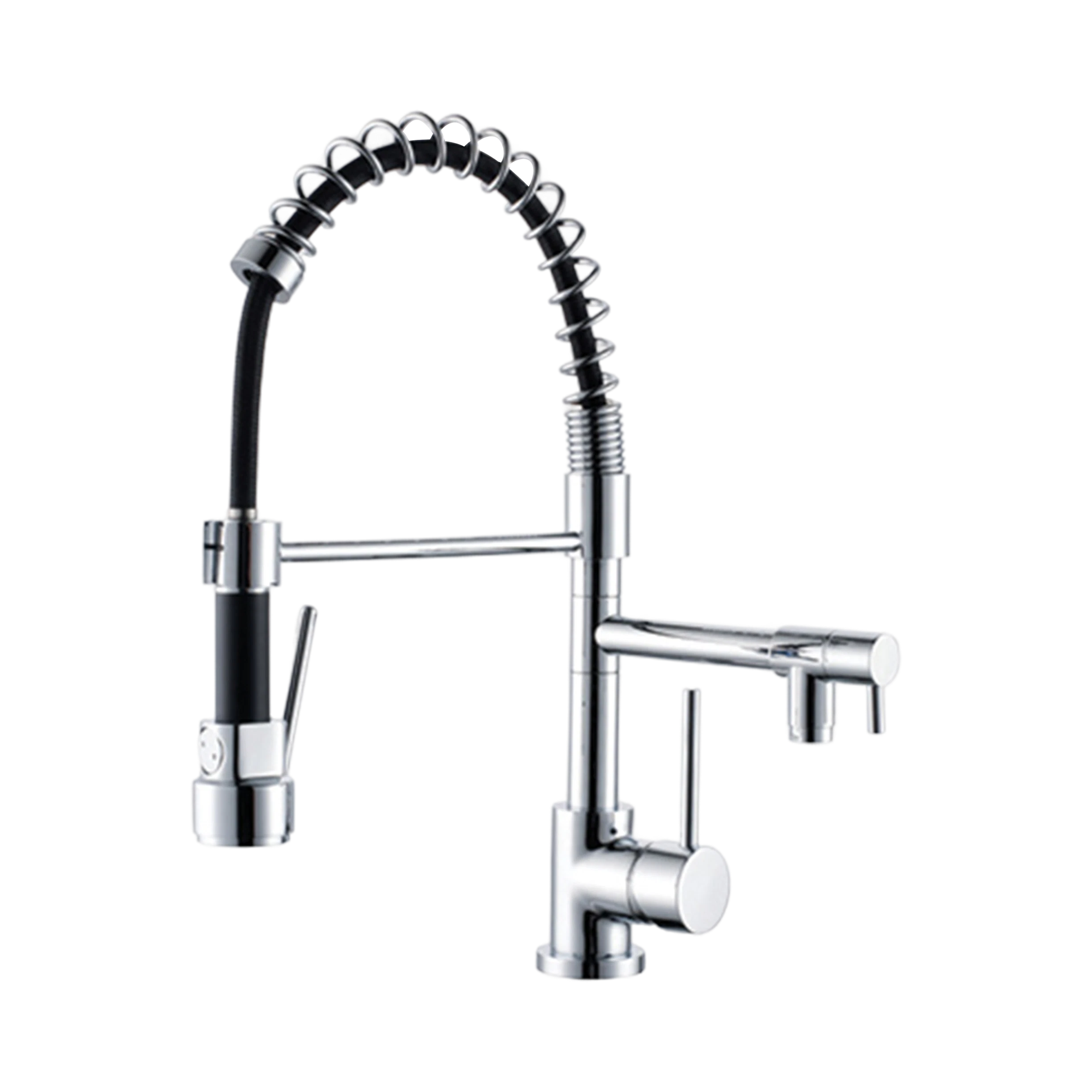 NR130077 CH Gamma Pull Out Spray Sink Mixer Chrome image 1