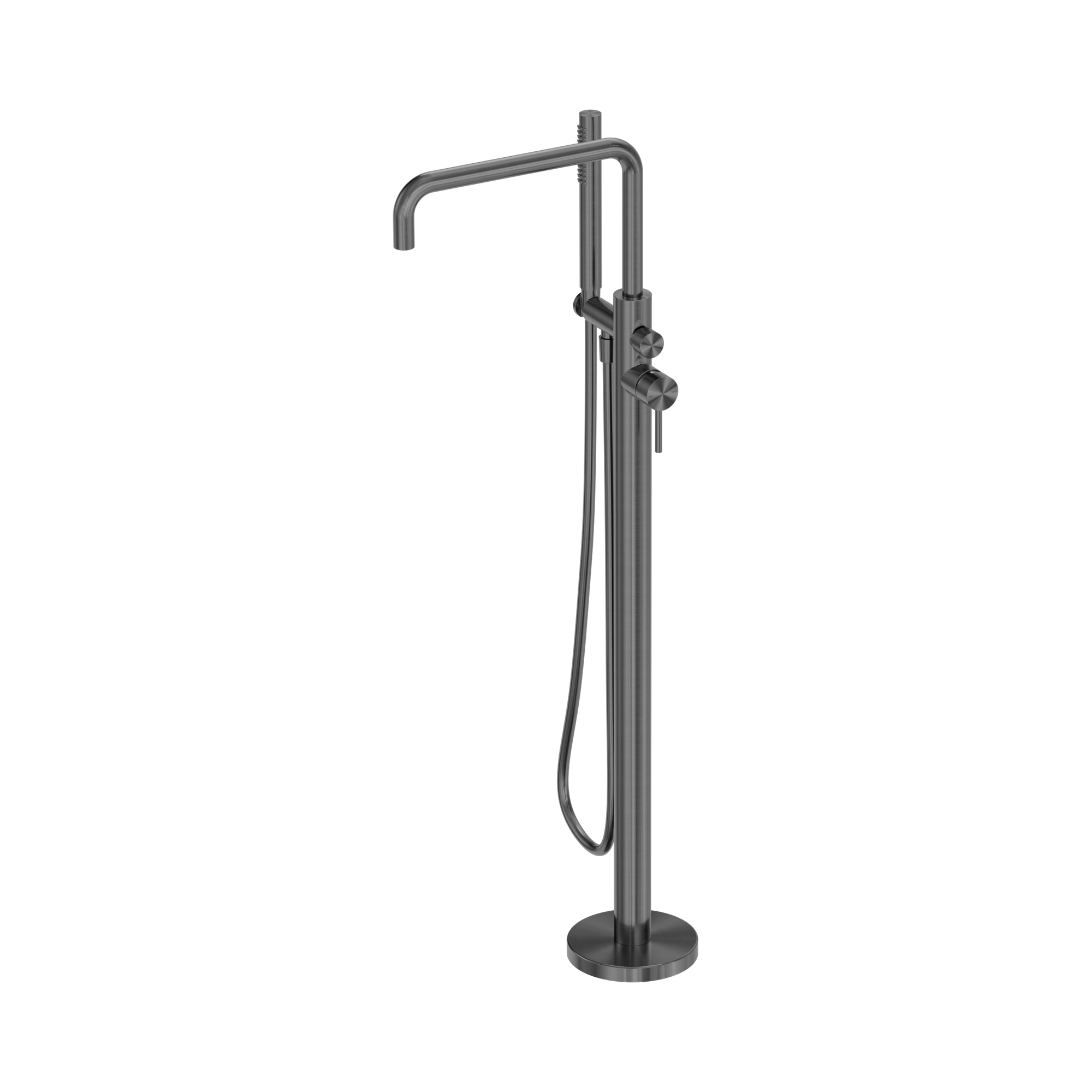 NR162203a02 GR Zen SS316 L Freestanding Bath Mixer Graphite image 1