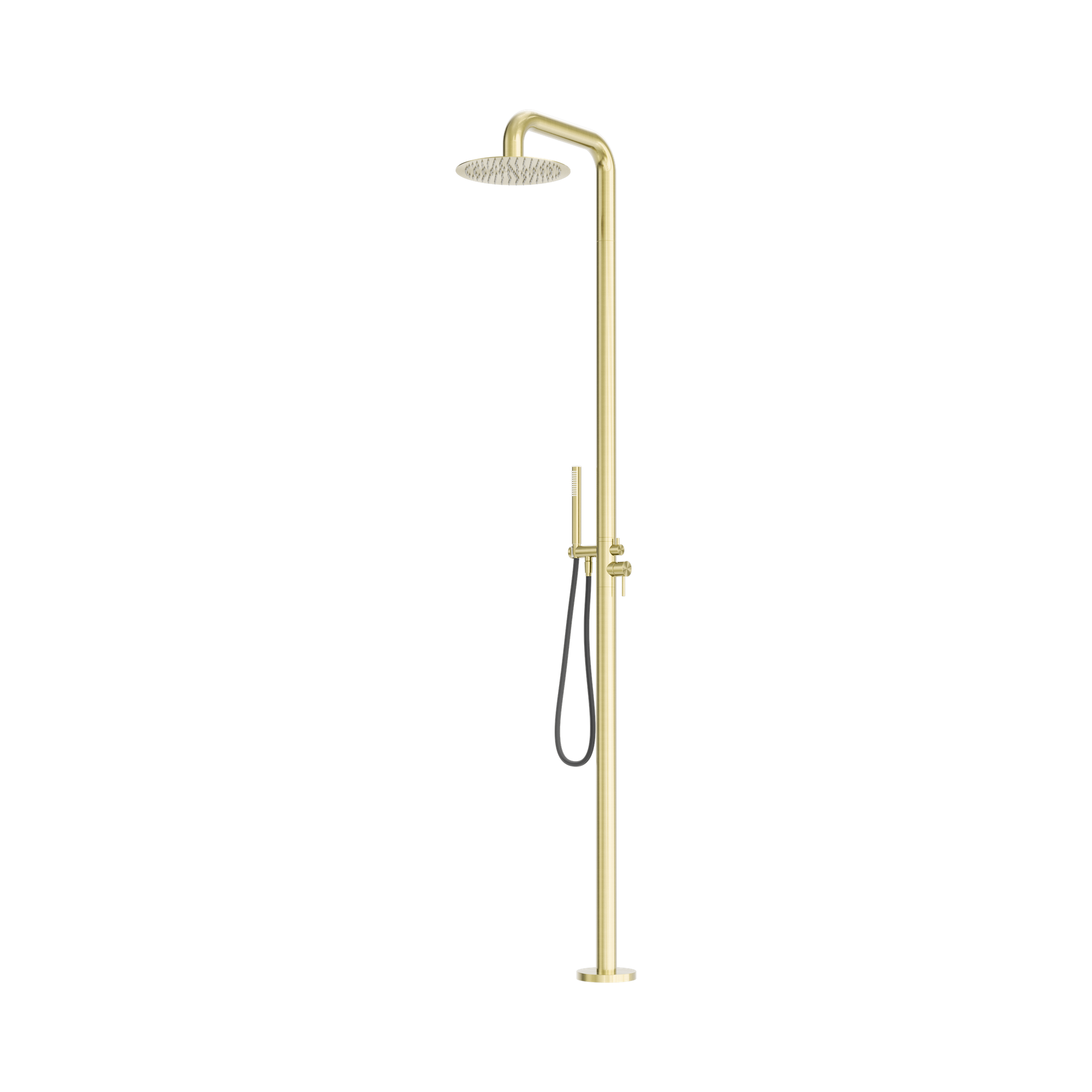 NR162205a BG Zen SS316 L Outdoor Freestanding Shower Column Brushed Gold image 1