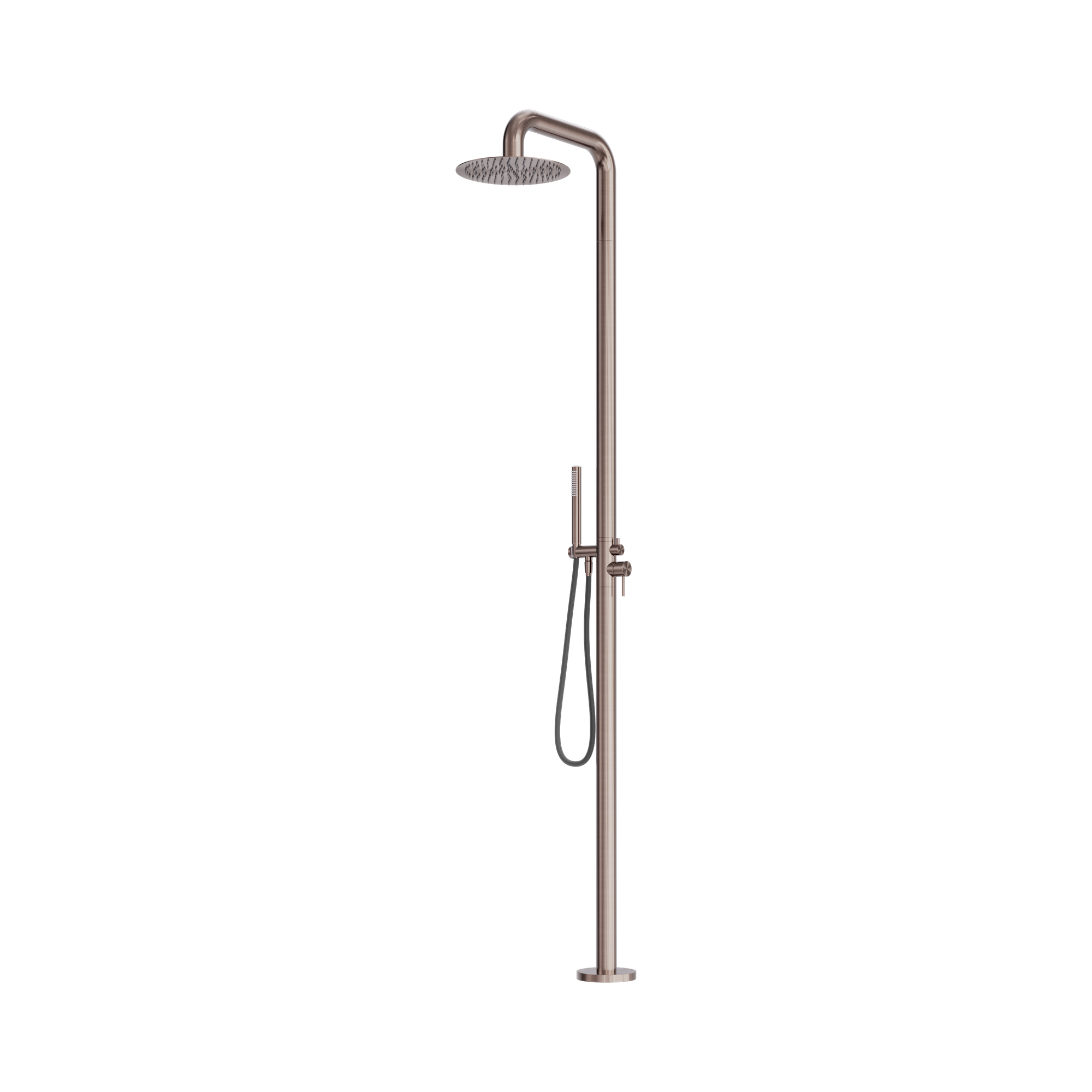 NR162205a BZ Zen SS316 L Outdoor Freestanding Shower Column Brushed Bronze image 1
