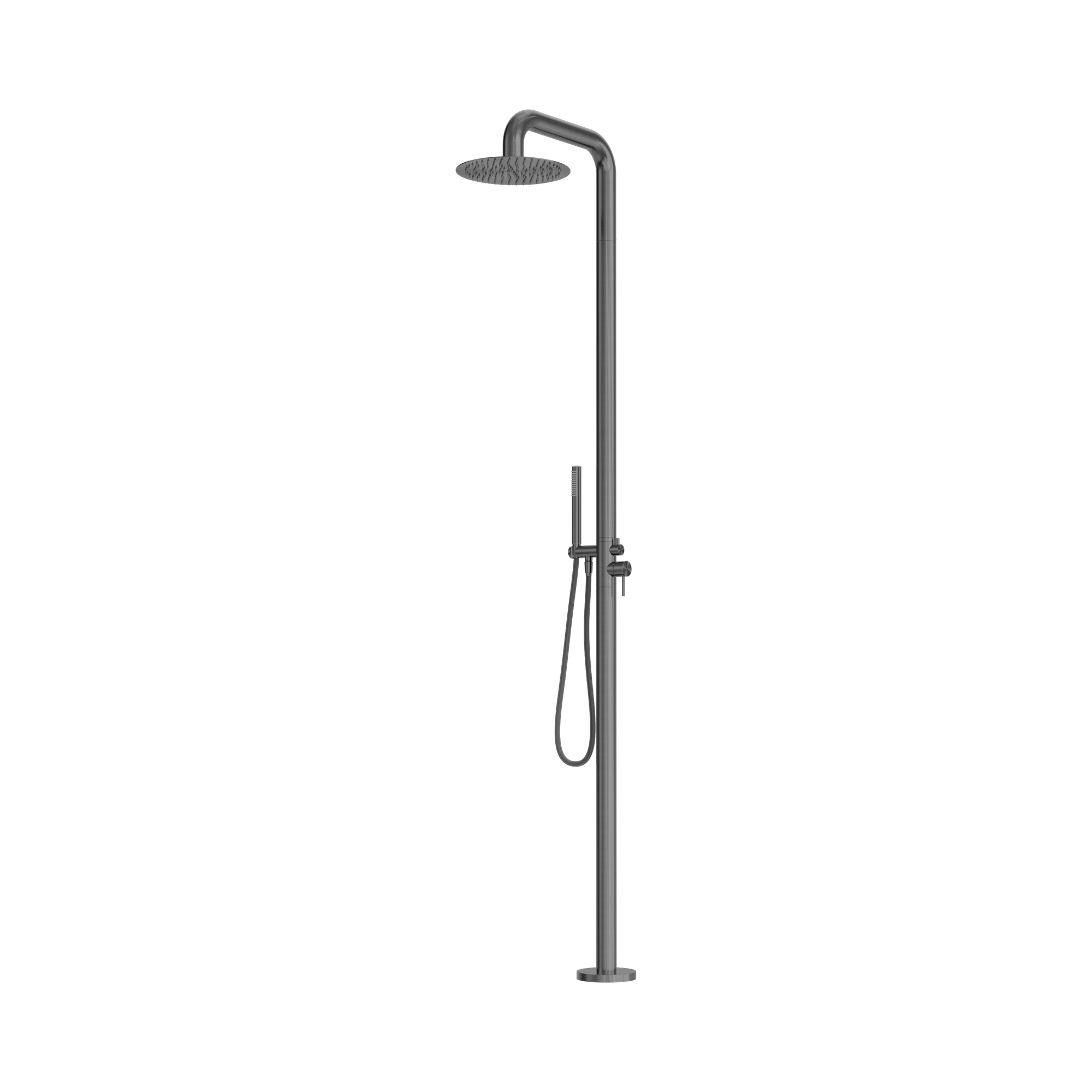 NR162205a GR Zen SS316 L Outdoor Freestanding Shower Column Graphite image 1