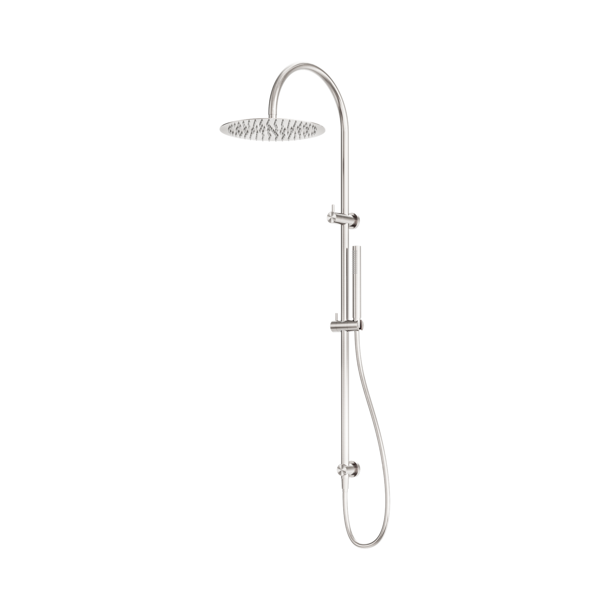 NR162205c02 BN Zen SS316 L Twin Shower Brushed Nickel image 1