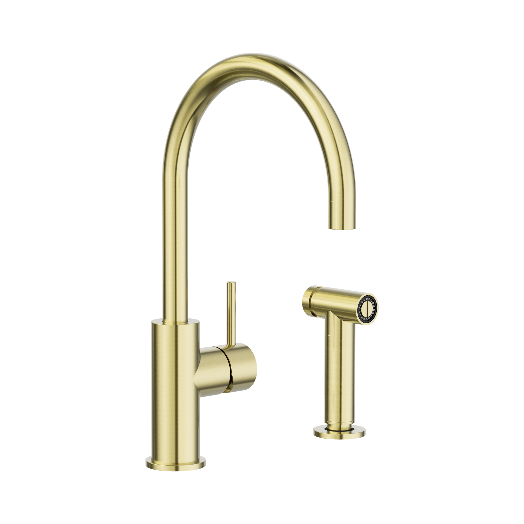 NR162208 BG Zen SS316 L Kitchen Mixer With Hand Spray Brushed Gold image 1
