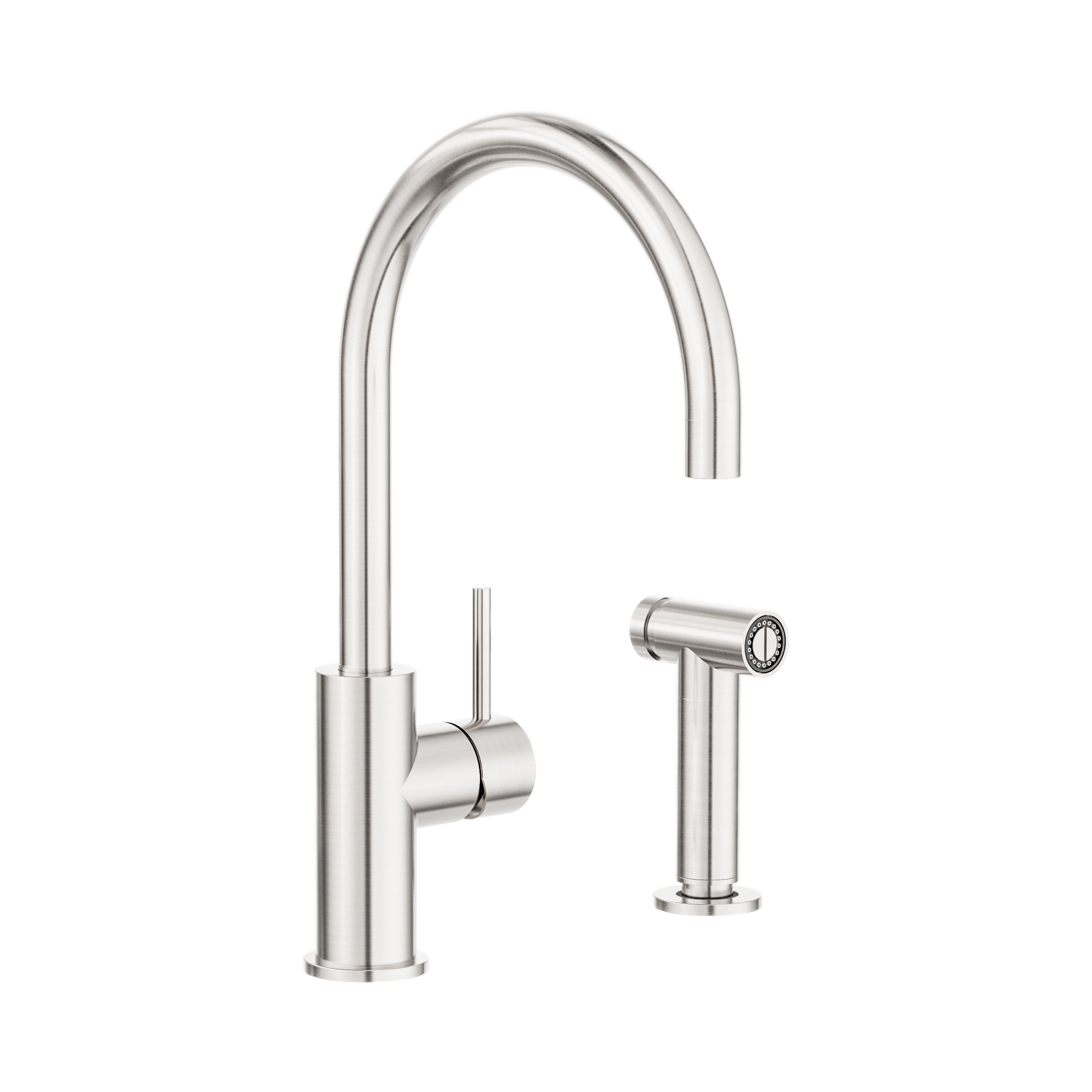 NR162208 BN Zen SS316 L Kitchen Mixer With Hand Spray Brushed Nickel image 1