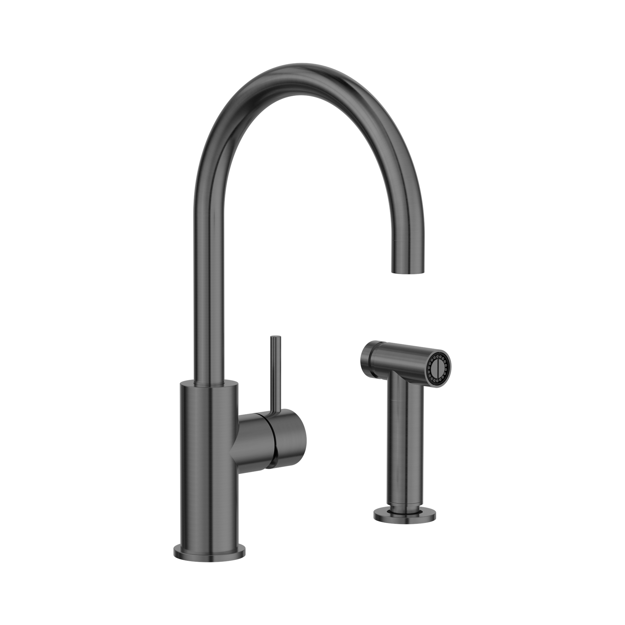 NR162208 GR Zen SS316 L Kitchen Mixer With Hand Spray Graphite image 1