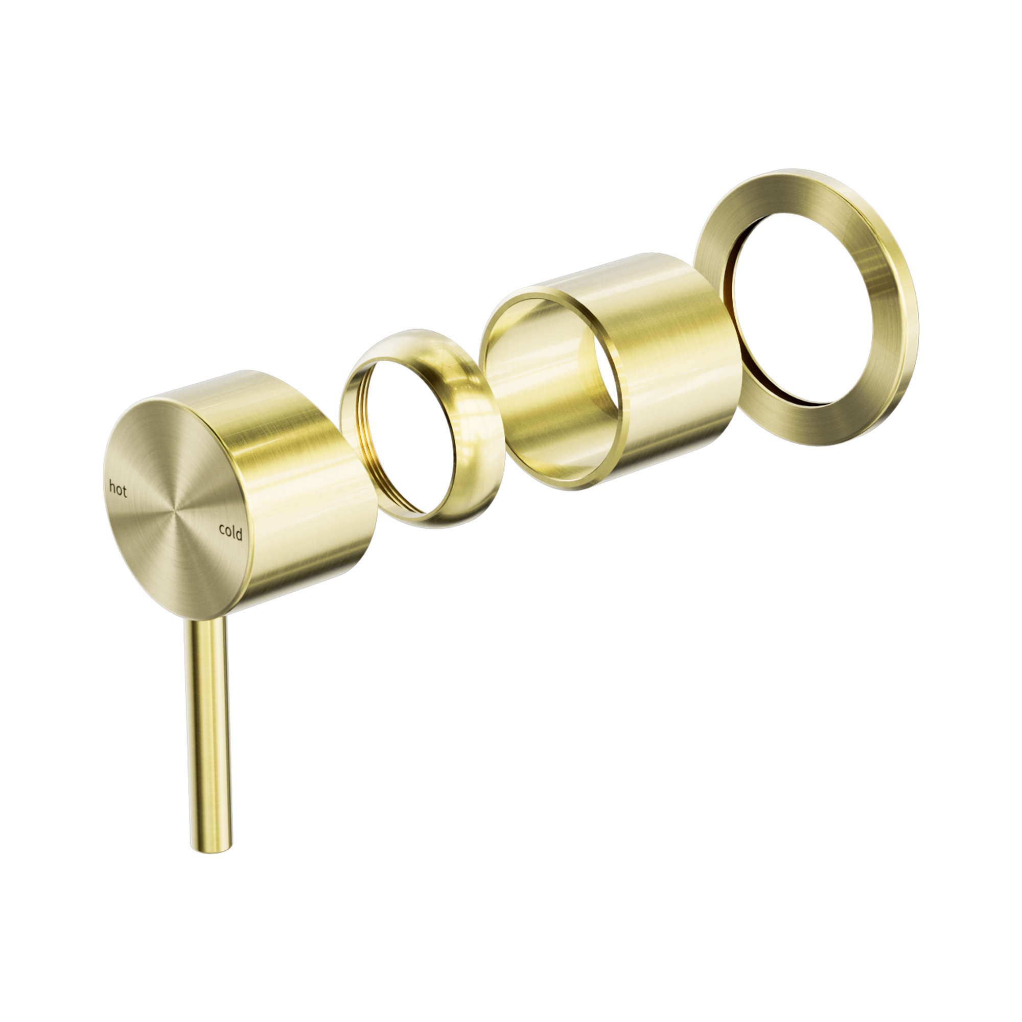 NR162211t BG Zen SS316 L Shower Mixer Trim Kits Only Brushed Gold image 1