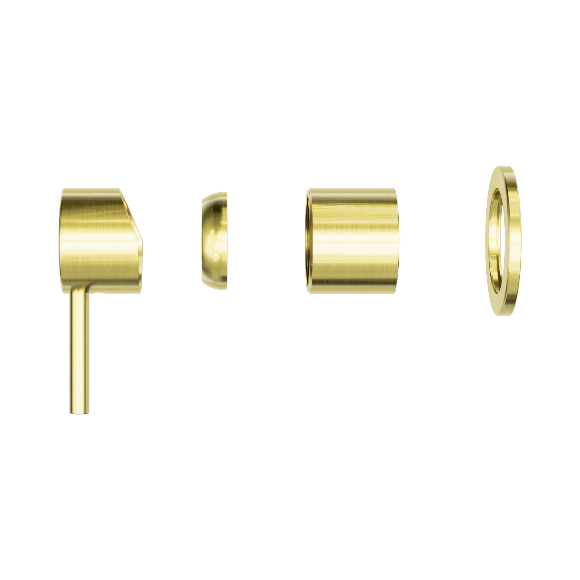 NR162211t BG Zen SS316 L Shower Mixer Trim Kits Only Brushed Gold image 3