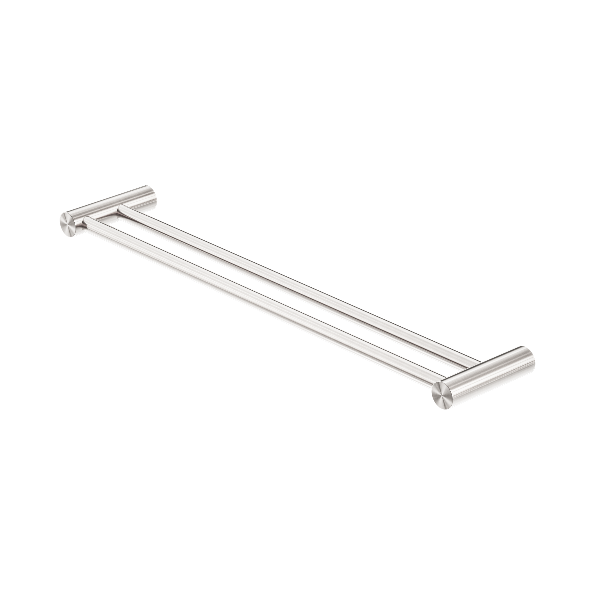 NR1624d BN Zen SS316 L Double Towel Rail 600mm Brushed Nickel image 1