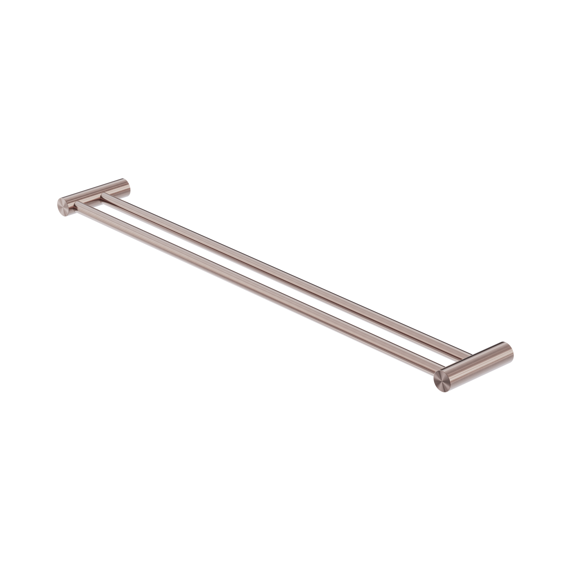 NR1630d BZ Zen SS316 L Double Towel Rail 800mm Brushed Bronze image 1