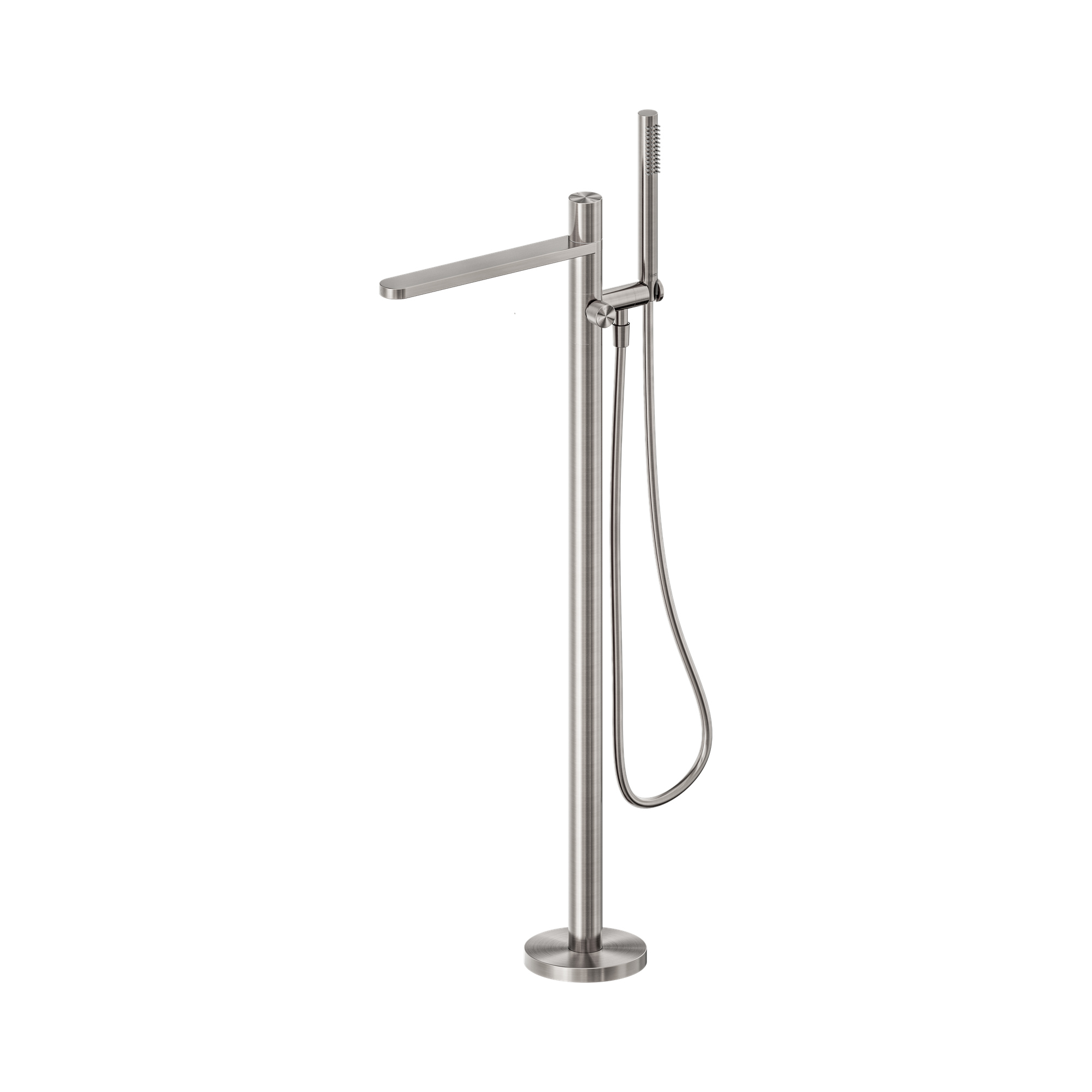 NR172203a02 BN Pure SS316 L Freestanding Bath Mixer Brushed Nickel image 1
