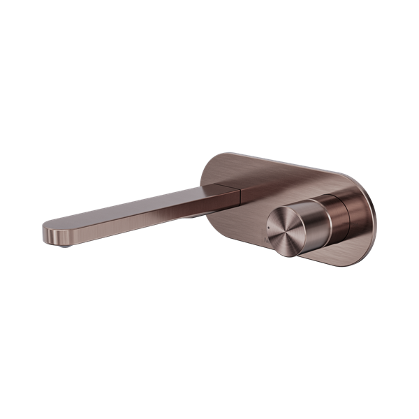 NR172210a BZ Pure SS316 L Wall Basin Bath Mixer Whole Set Brushed Bronze Thumb