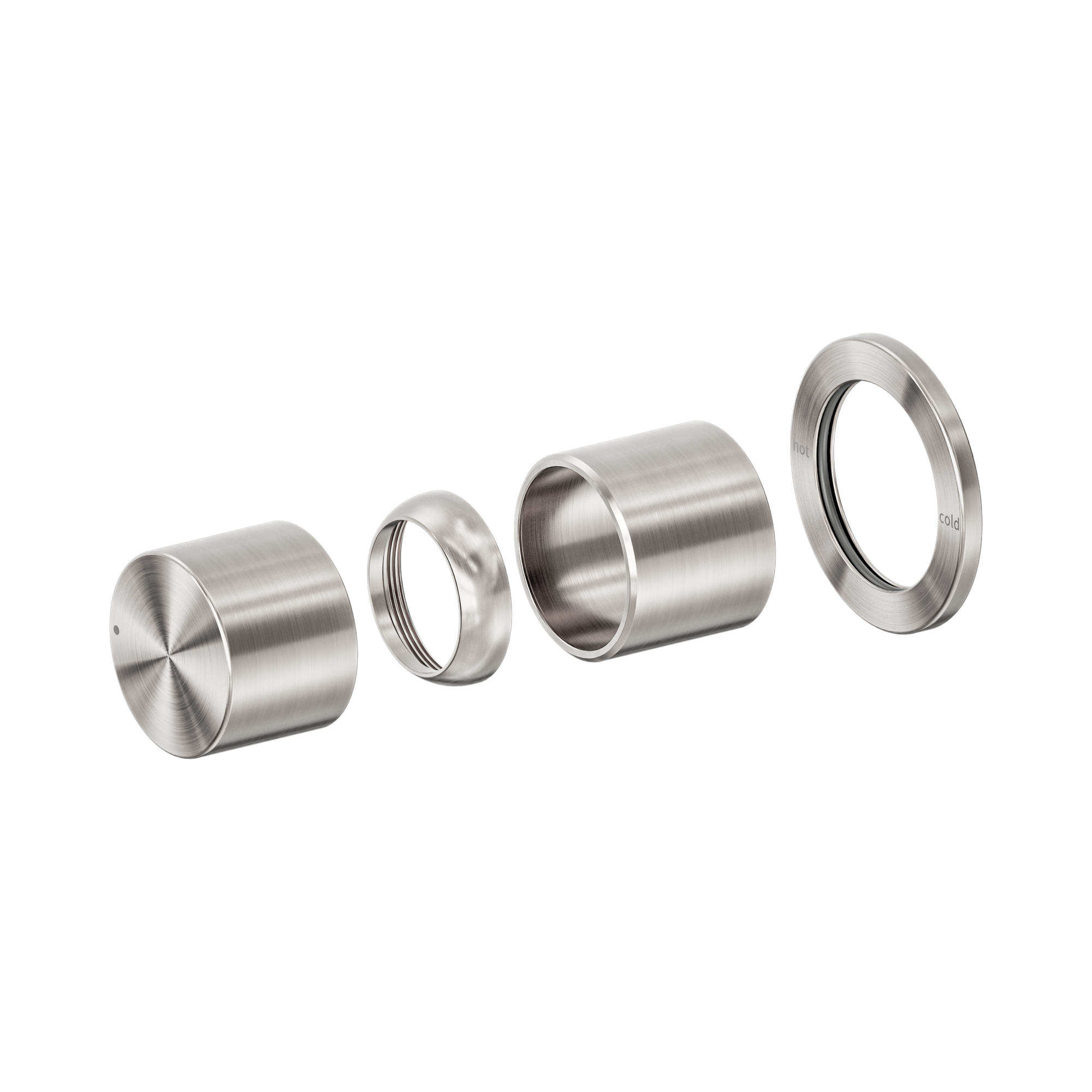 NR172211t BN Pure SS316 L Shower Mixer Trim Kits Only Brushed Nickel image 1