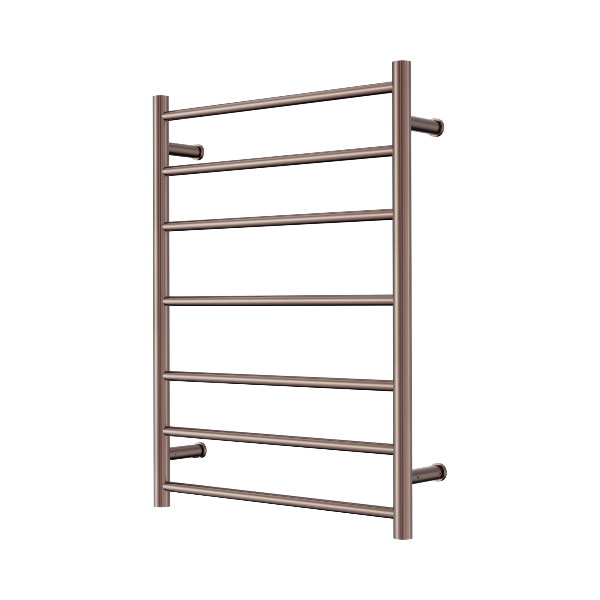 NR190003h BZ Mecca 240 V 7 Bar Heated Towel Ladder Brushed Bronze image 1