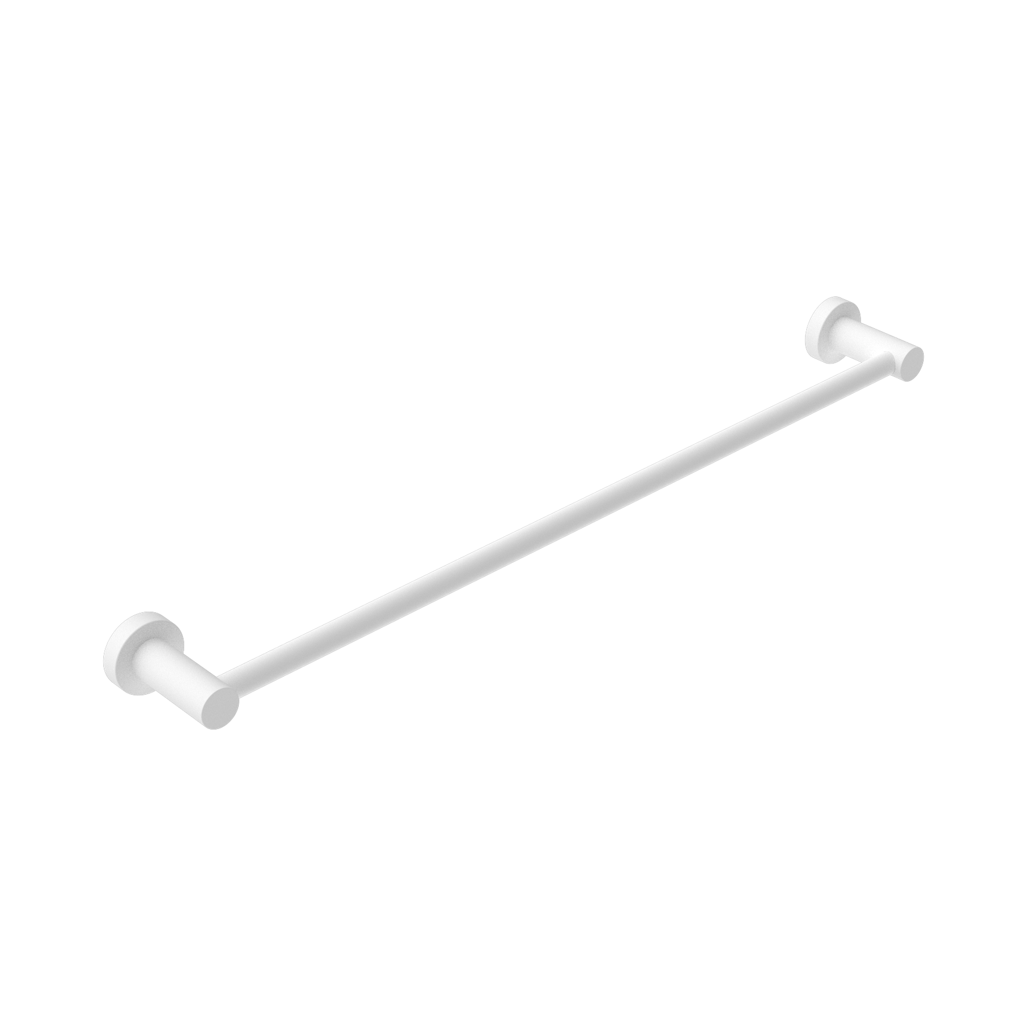 NR1924 MW Mecca Single Towel Rail 600mm Matte White image 1