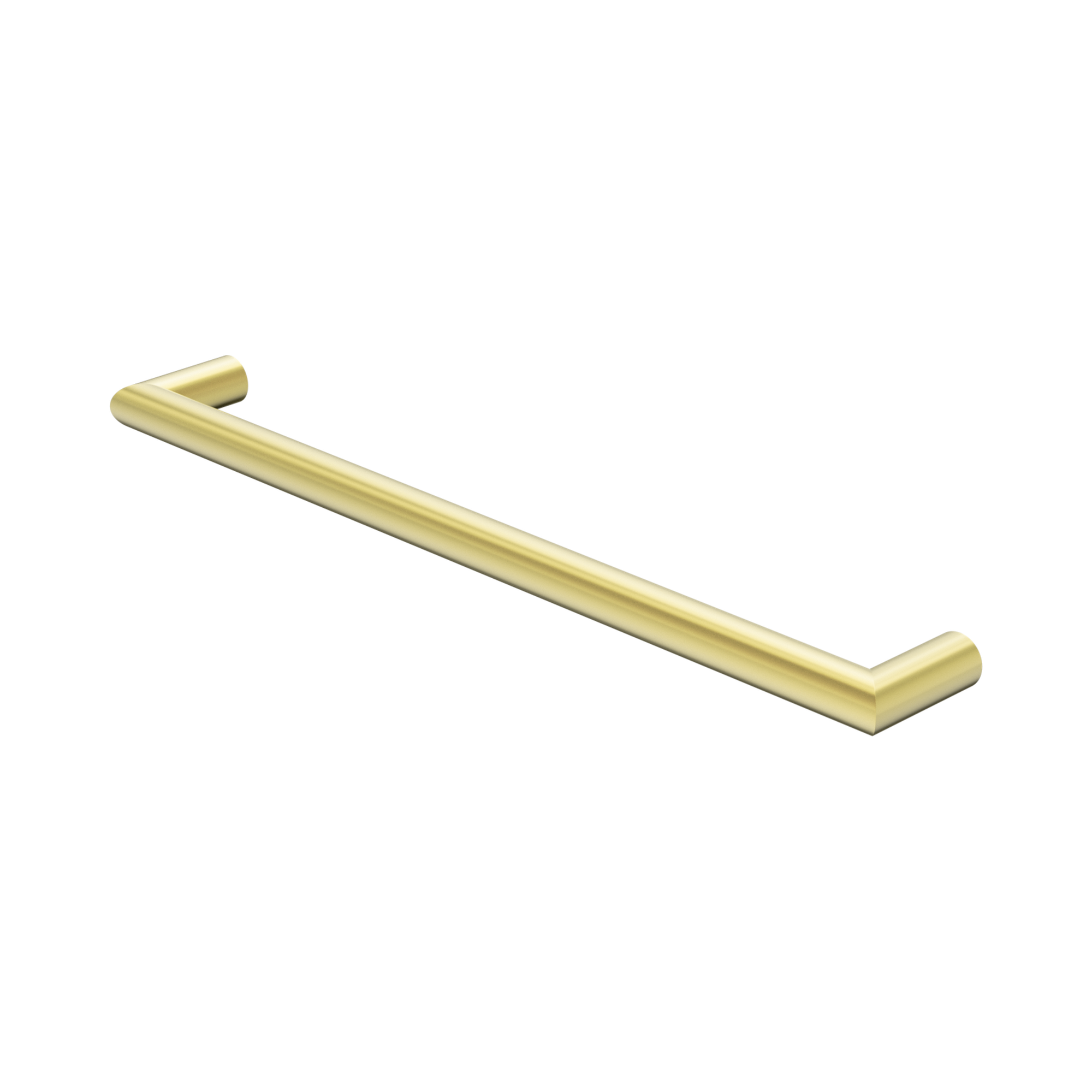 NR1925h BG Mecca 240 V Single Heated Towel Rail Brushed Gold image 1
