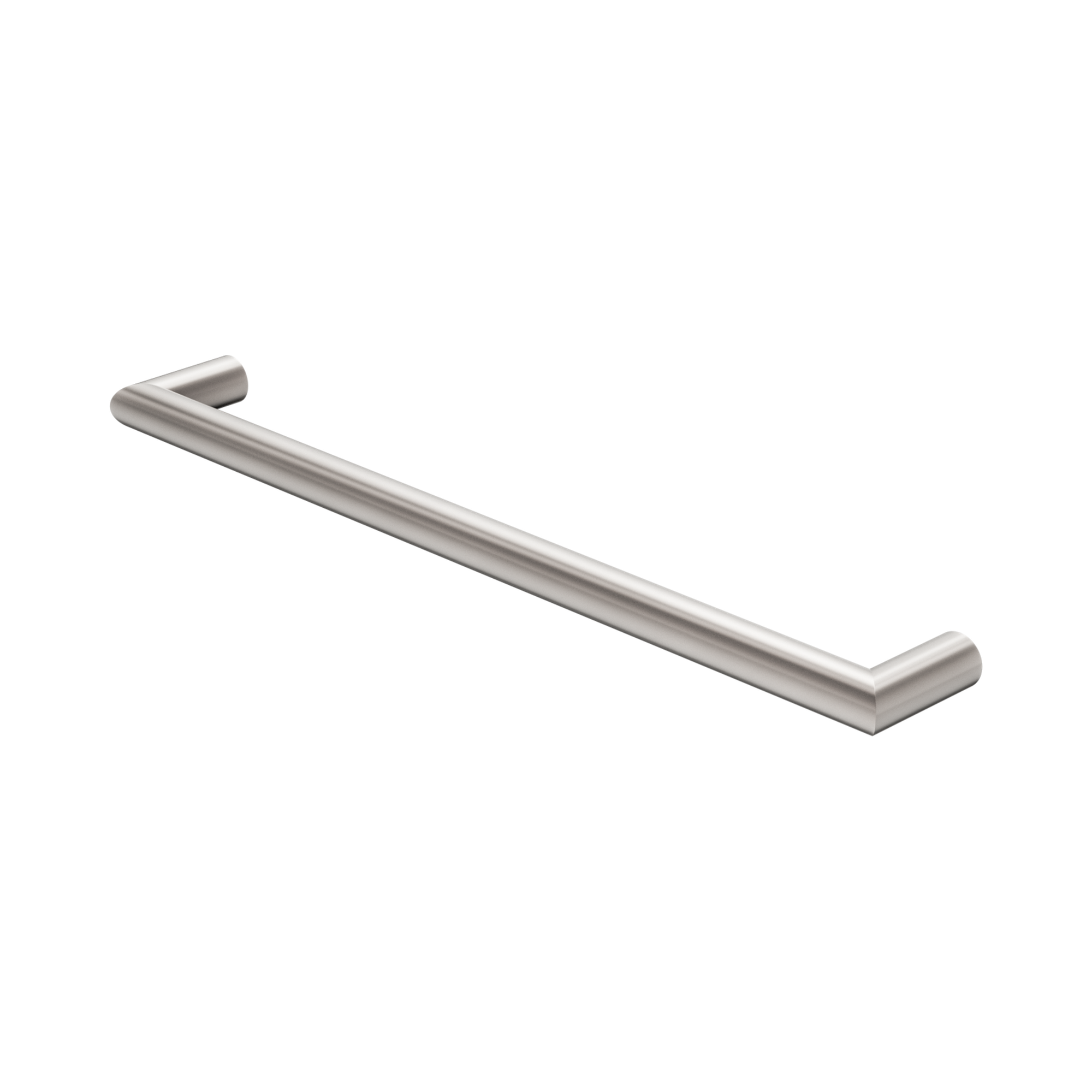 NR1925h BN Mecca 240 V Single Heated Towel Rail Brushed Nickel image 1