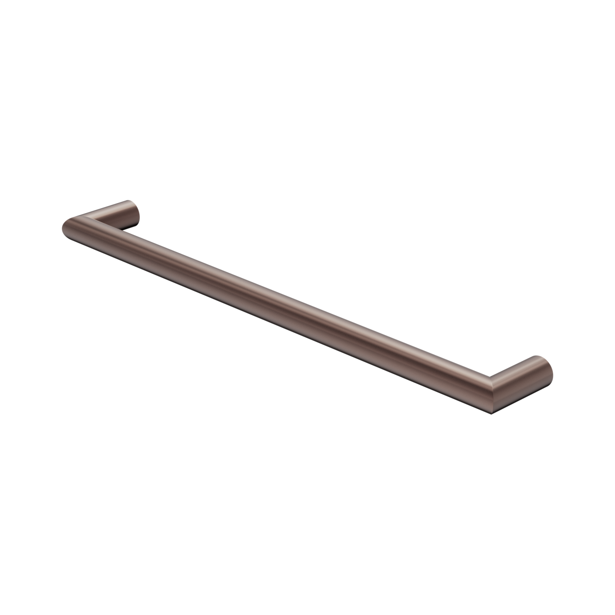 NR1925h BZ Mecca 240 V Single Heated Towel Rail Brushed Bronze image 1