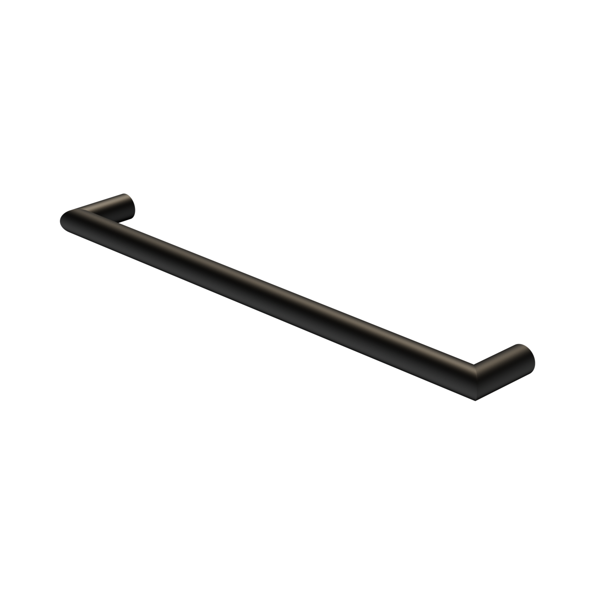 NR1925h MB Mecca 240 V Single Heated Towel Rail Matte Black image 1