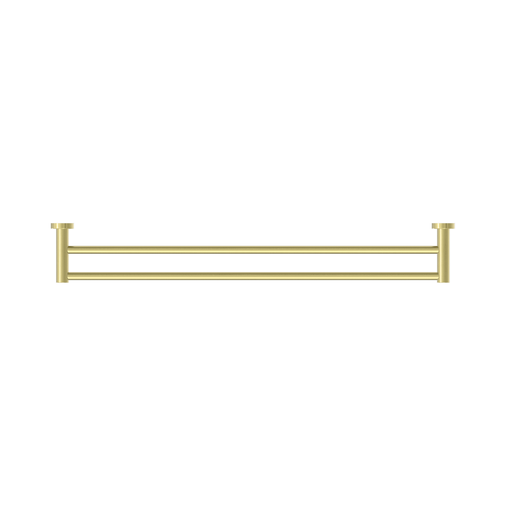 NR1930d BG Mecca Double Towel Rail 800mm Brushed Gold image 3