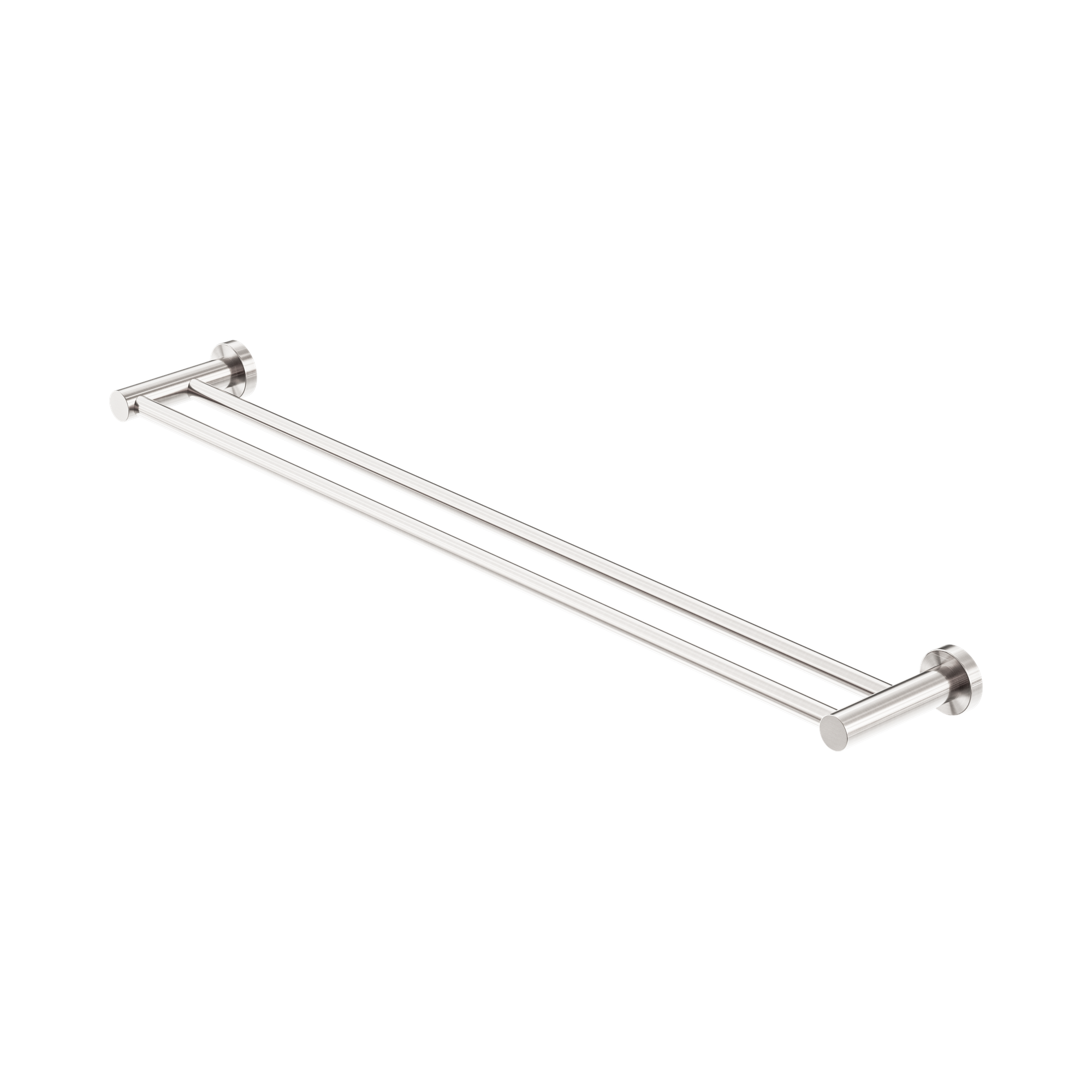 NR1930d BN Mecca Double Towel Rail 800mm Brushed Nickel image 1