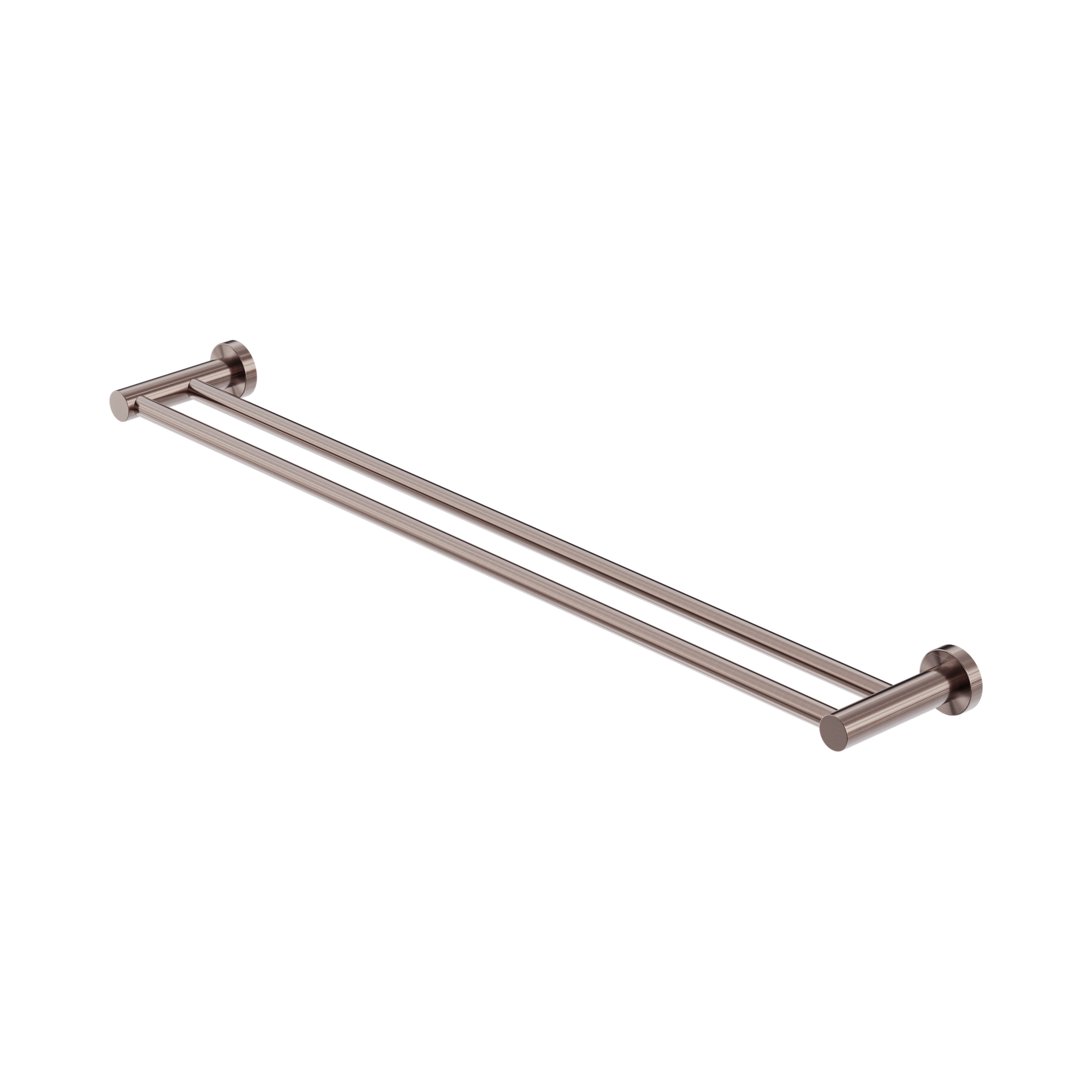 NR1930d BZ Mecca Double Towel Rail 800mm Brushed Bronze image 1