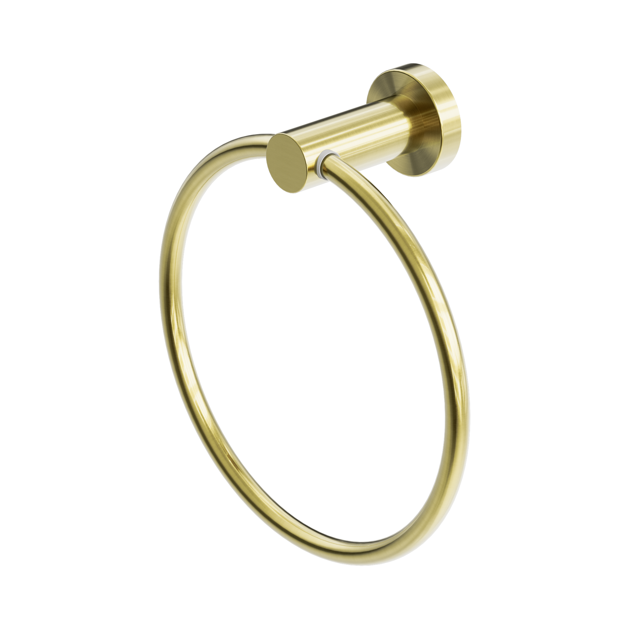 NR1980 BG Mecca Hand Towel Ring Brushed Gold image 1