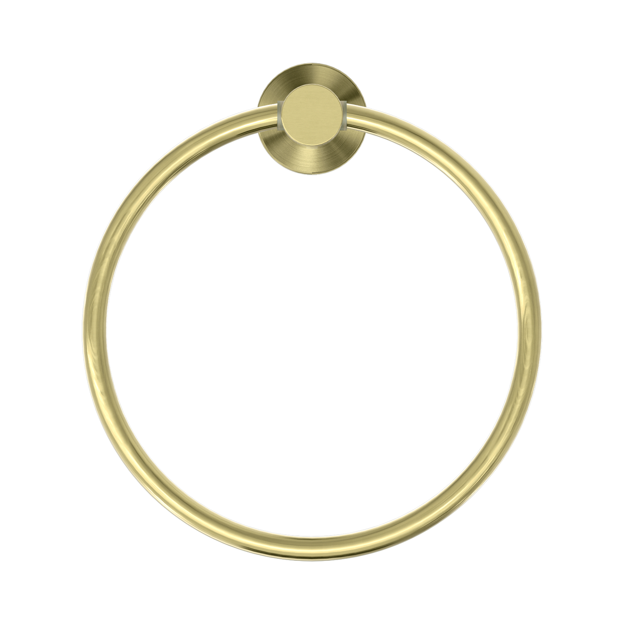 NR1980 BG Mecca Hand Towel Ring Brushed Gold image 2