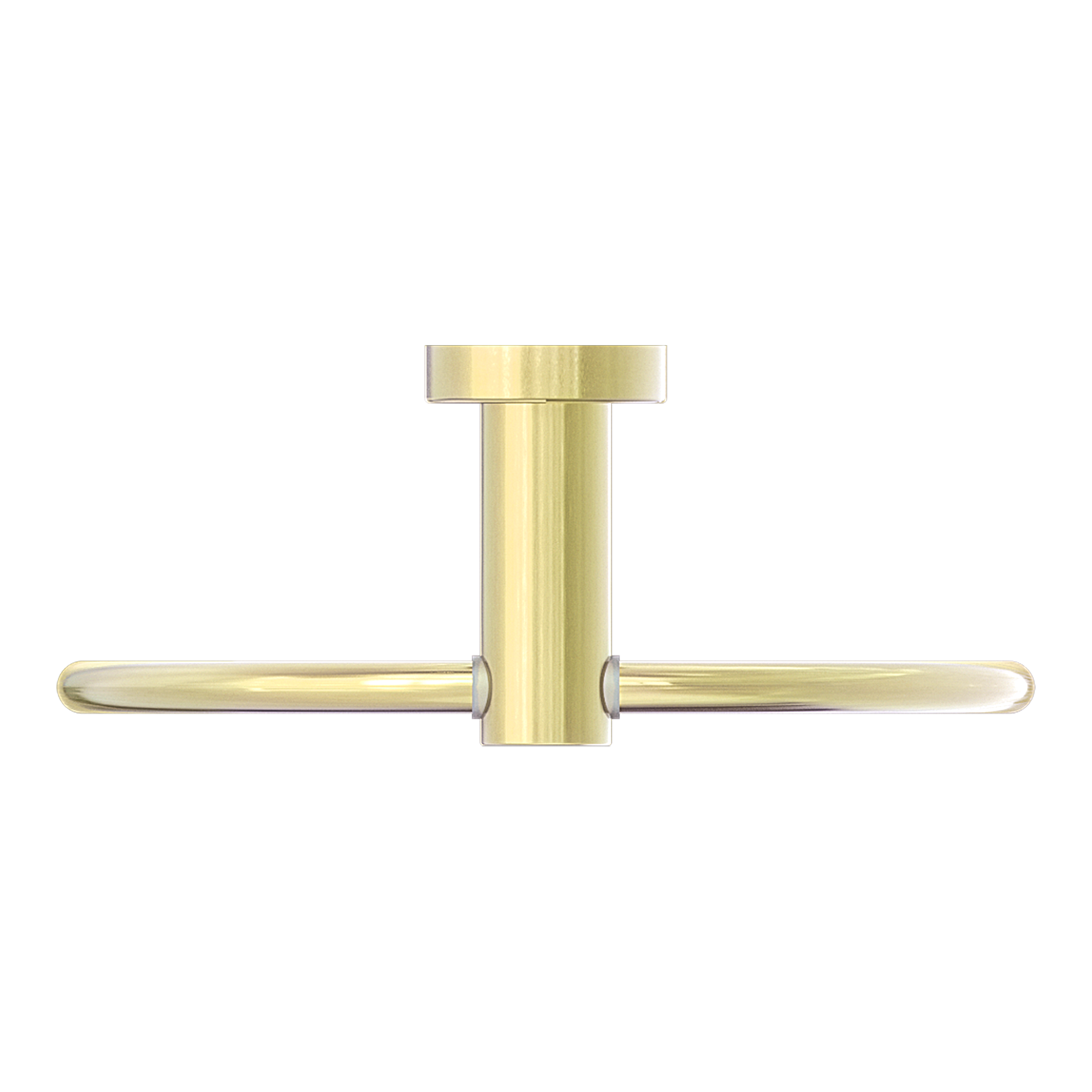NR1980 BG Mecca Hand Towel Ring Brushed Gold image 3