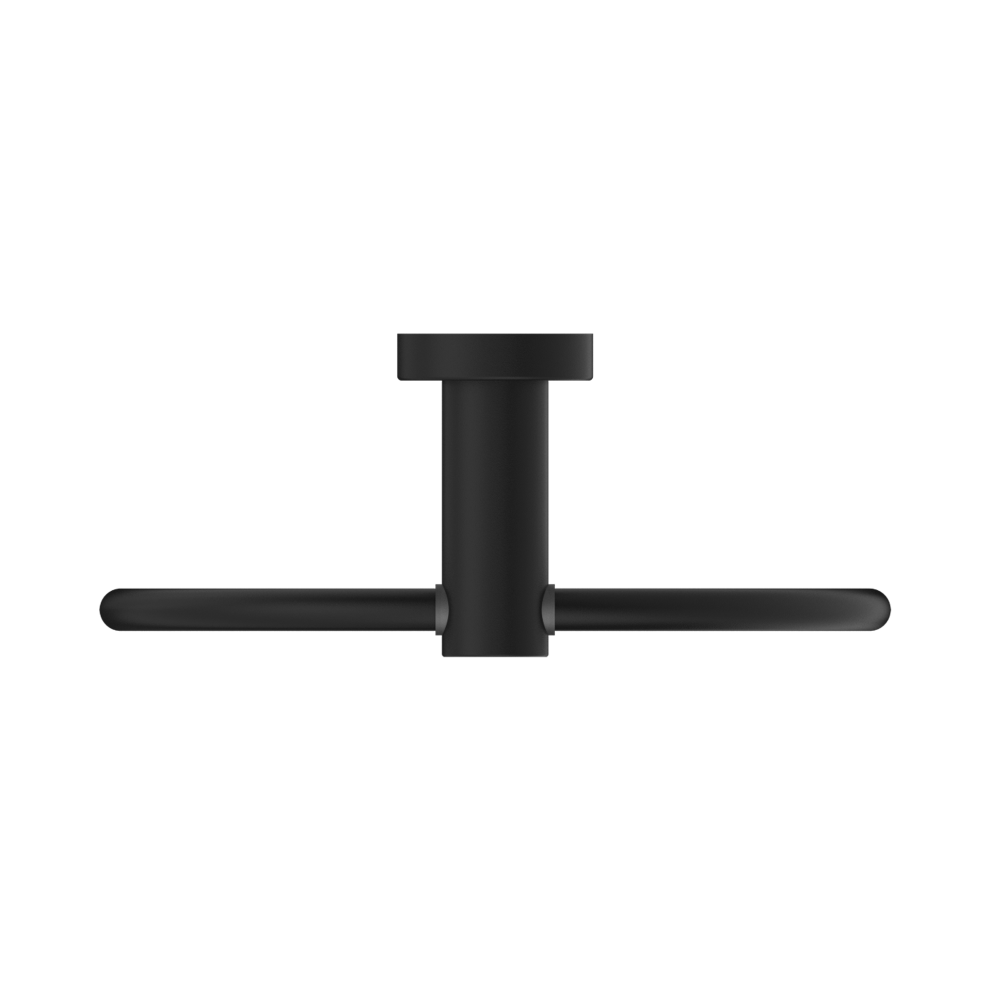 NR1980 MB Mecca Hand Towel Ring Matte Black image 3