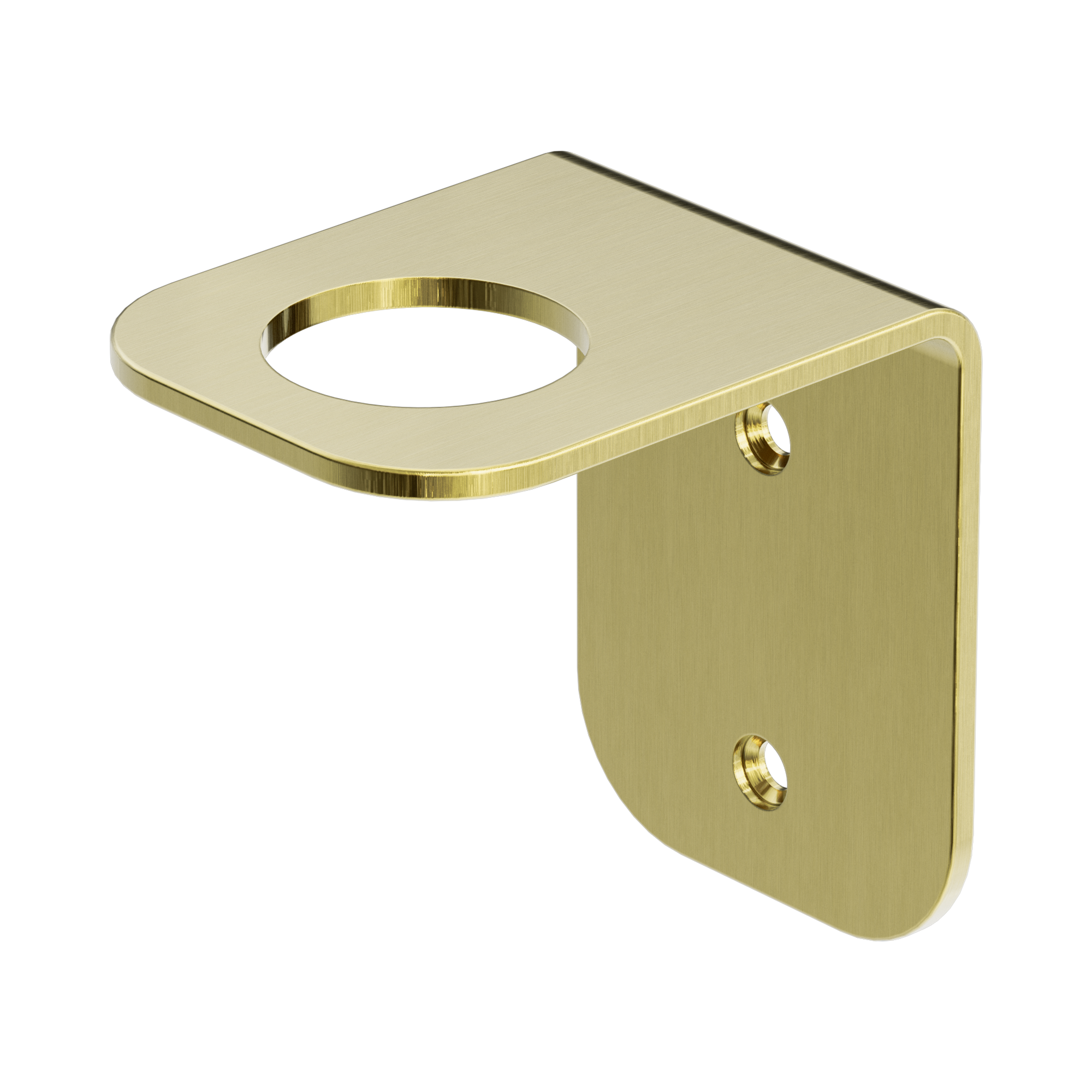 NR1985 BG Mecca Soap Bottle Holder Brushed Gold image 1
