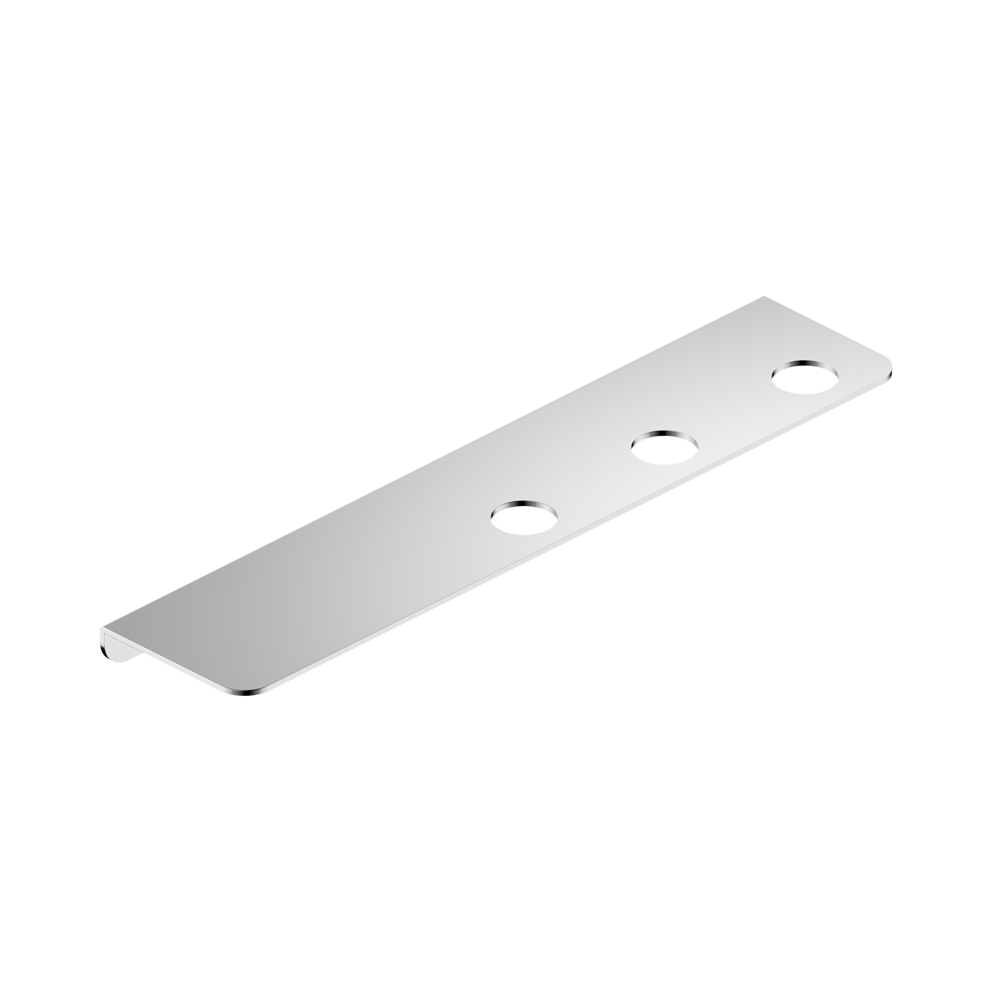 NR1985c CH Mecca Triple Soap Bottle Holder With Shelf Chrome image 1