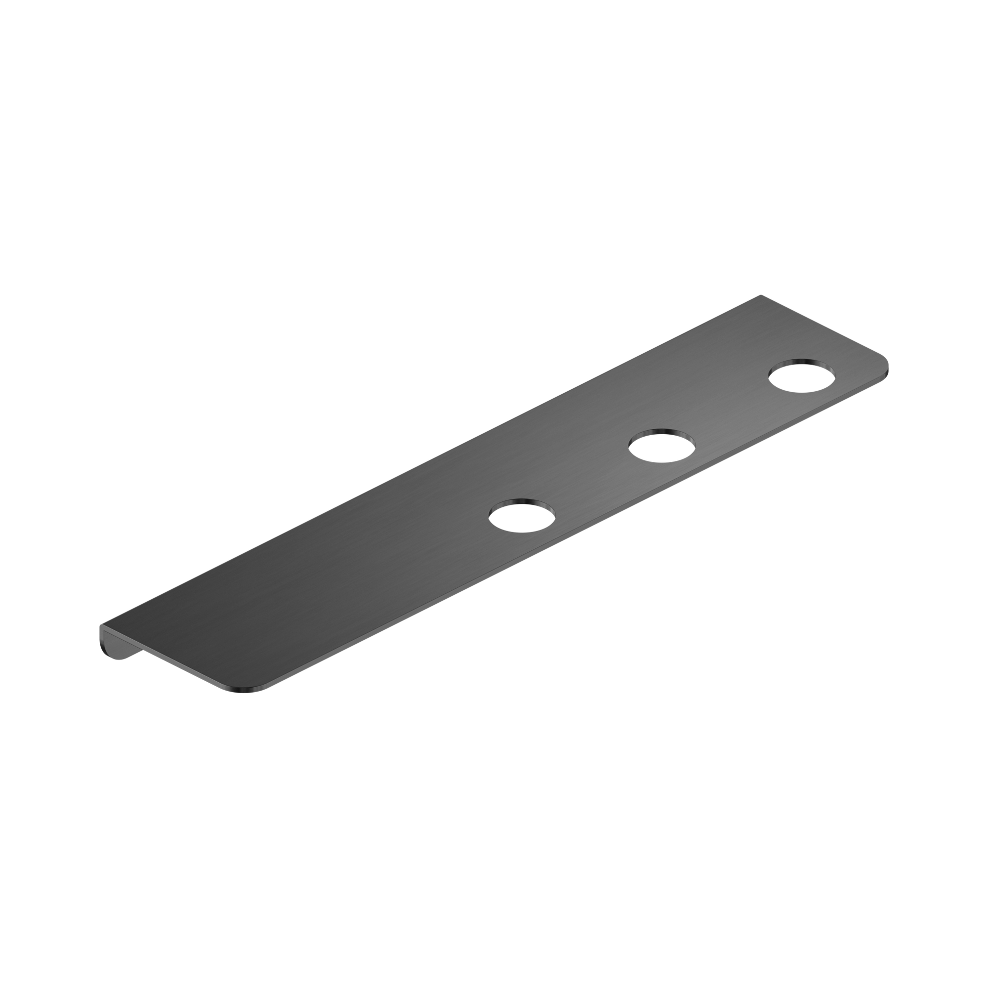 NR1985c GM Mecca Triple Soap Bottle Holder With Shelf Gun Metal image 1