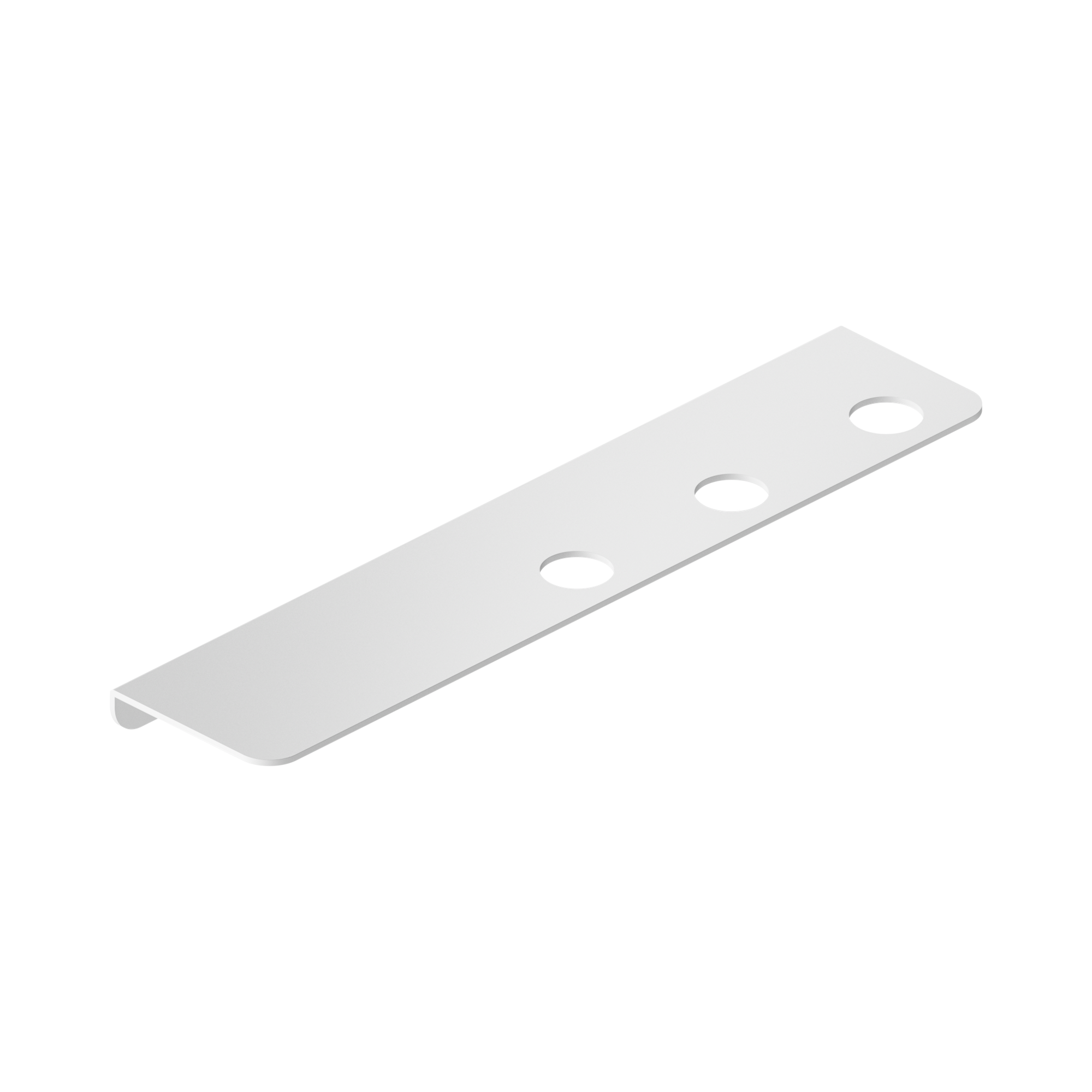 NR1985c MW Mecca Triple Soap Bottle Holder With Shelf Matte White image 1