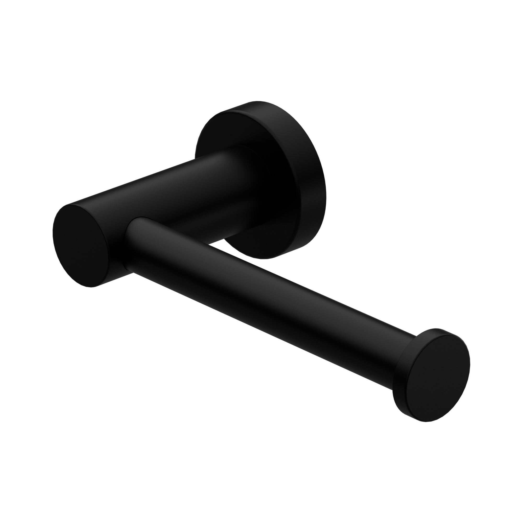 NR1986 MB Mecca Toilet Roll Holder Matte Black image 1